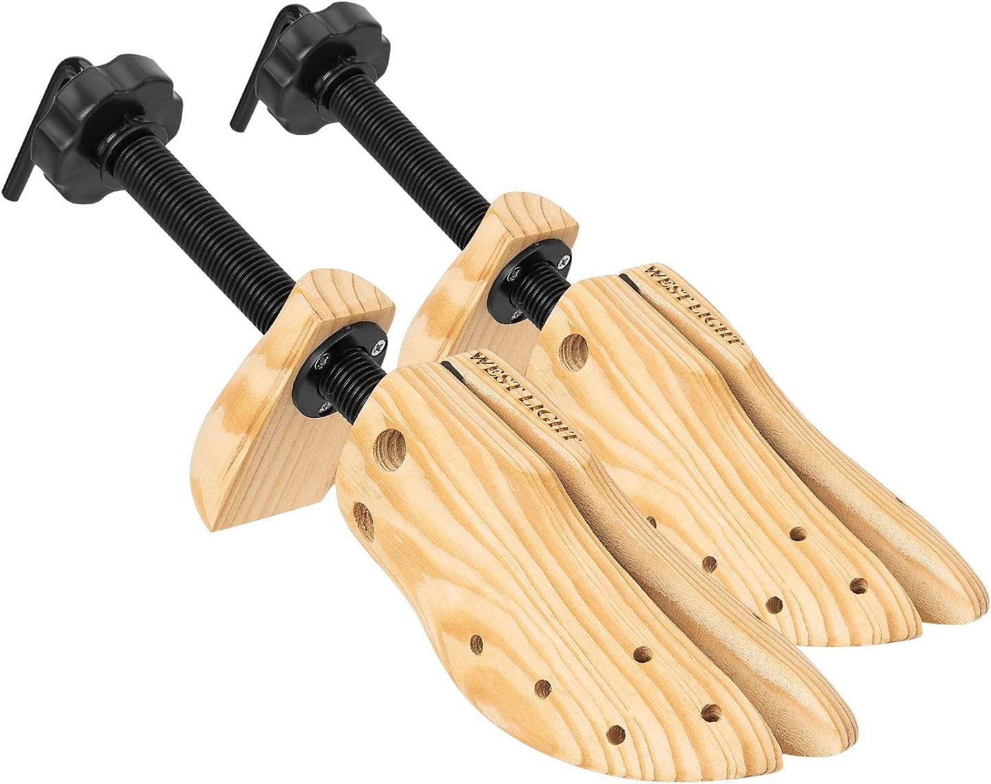 WEST LIGHT 2-Way Wood Shoe Stretcher for Women, Size 5.5-10