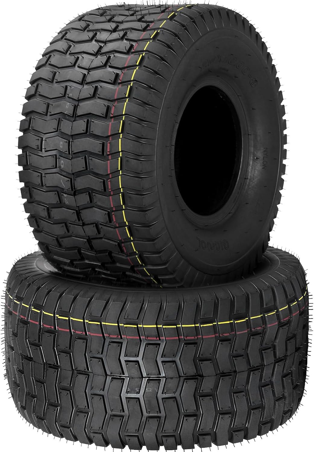 20x10.00-8 Lawn Mower Tubeless Tire, 4 Ply Turf-V Pattern