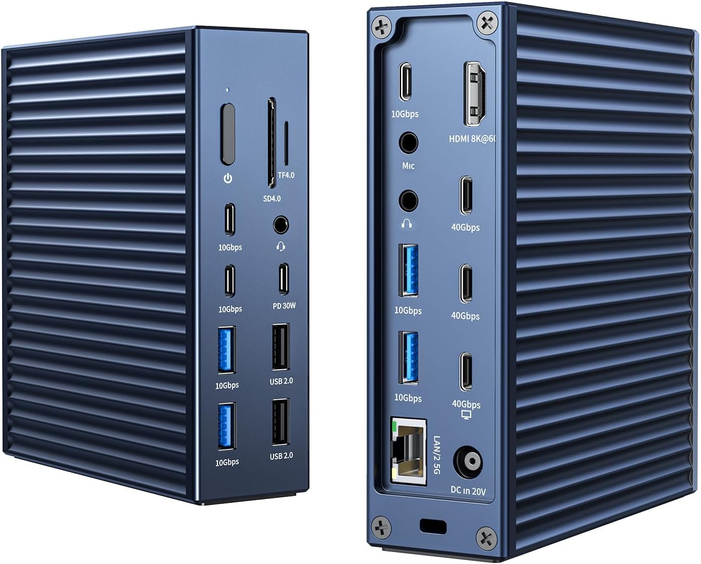 ACASIS 40Gbps Docking Station with 21 Ports for MacBook Pro