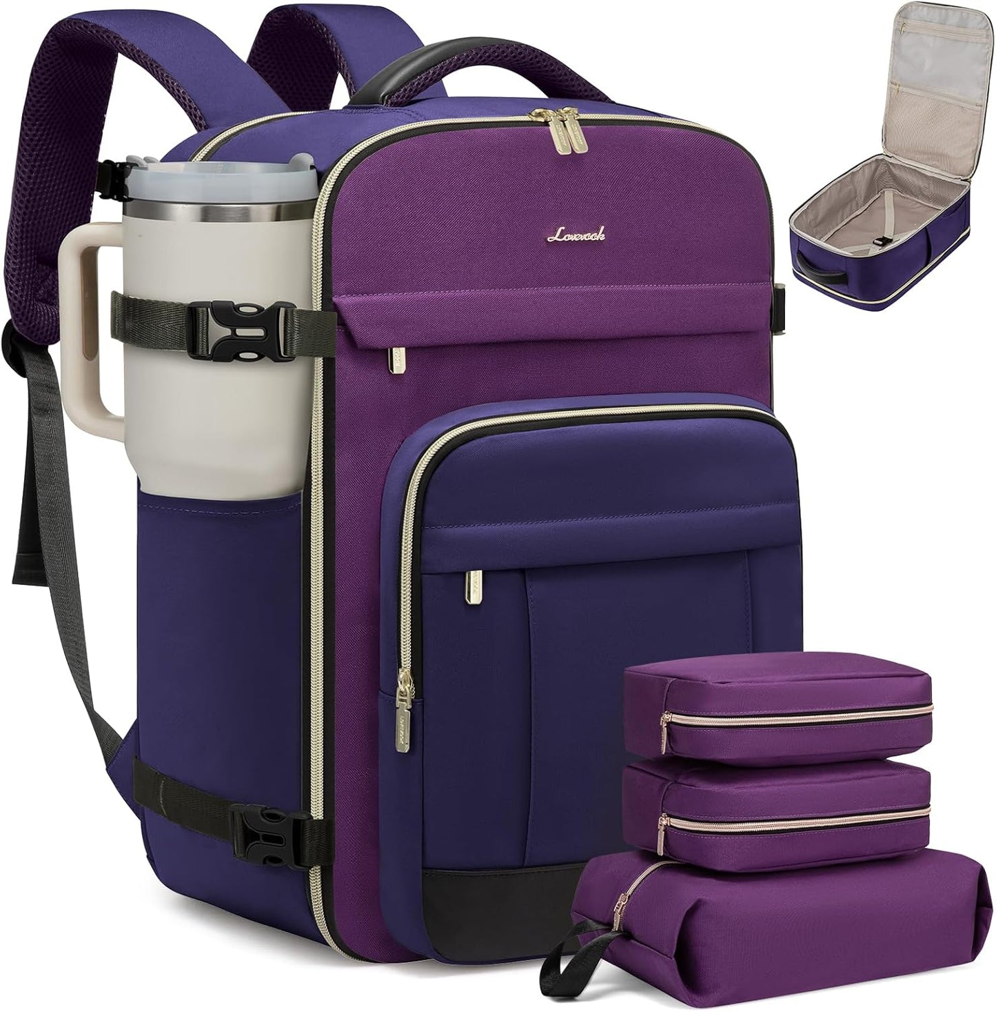 LOVEVOOK 40L Travel Backpack - Spacious, Durable & Versatile