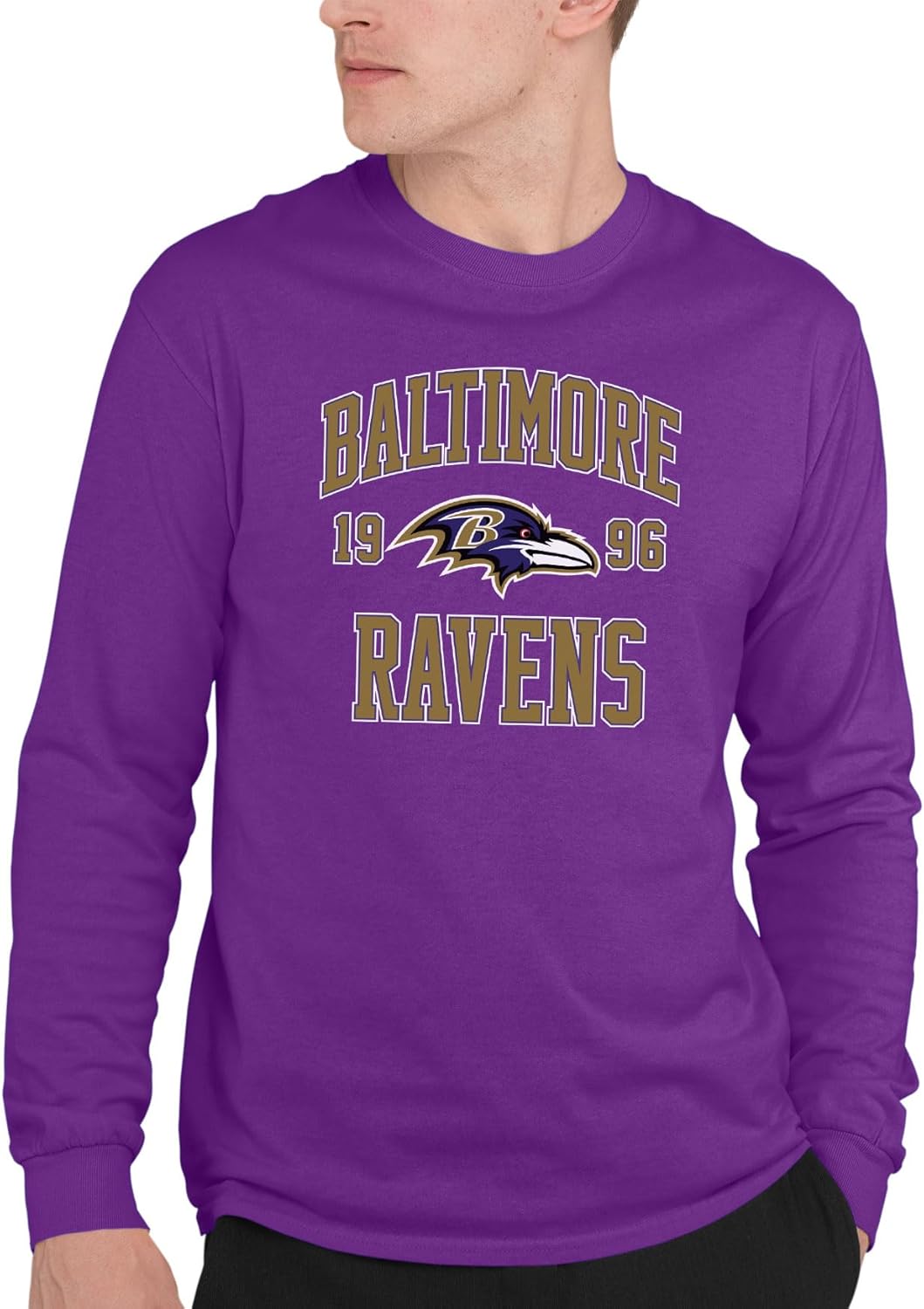 Baltimore Ravens Long Sleeve Fan Tee for Men & Women - Soft Cotton