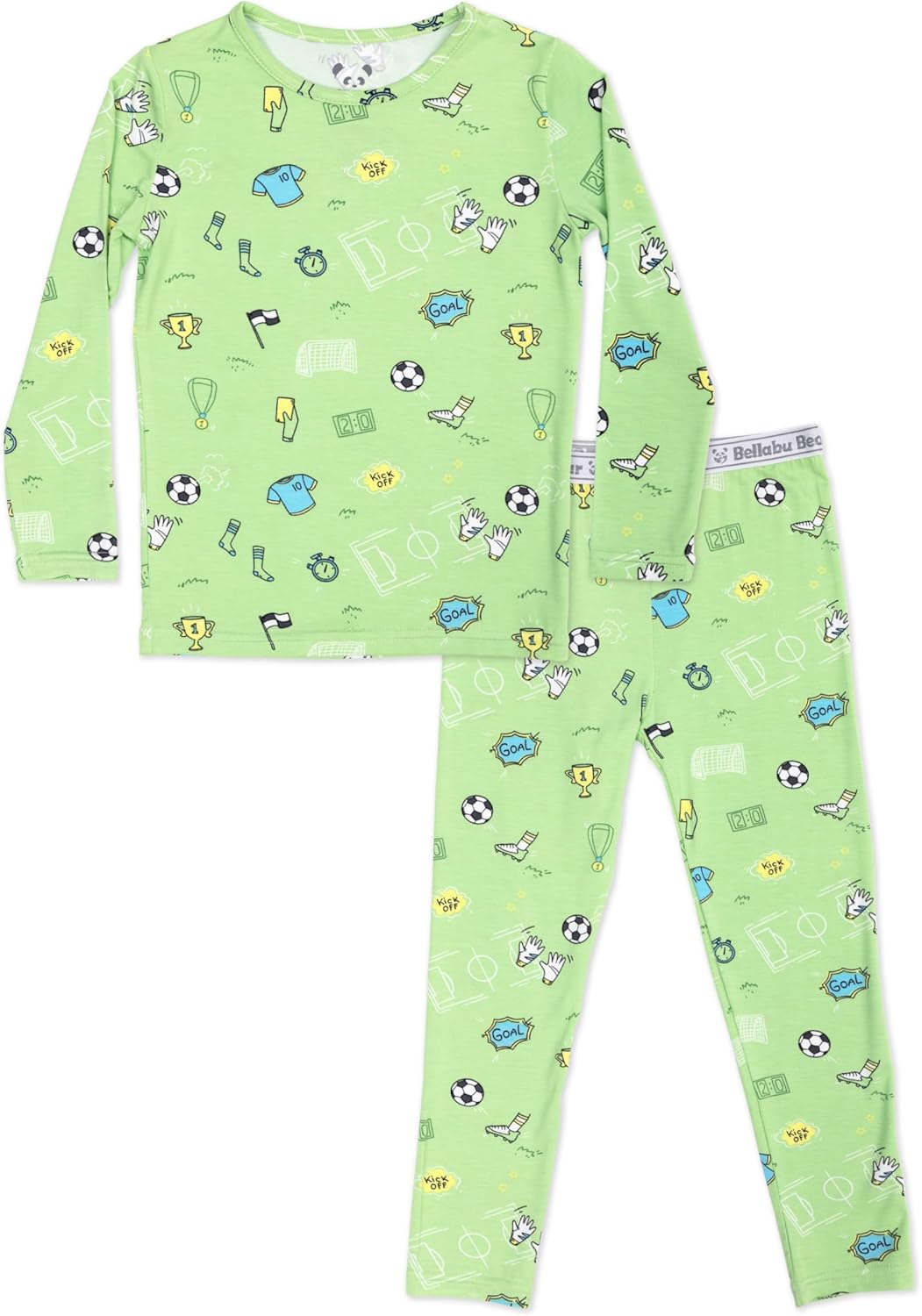 Bellabu Bear Two-Piece Pajama Set for Boys & Girls - Soft Comfort
