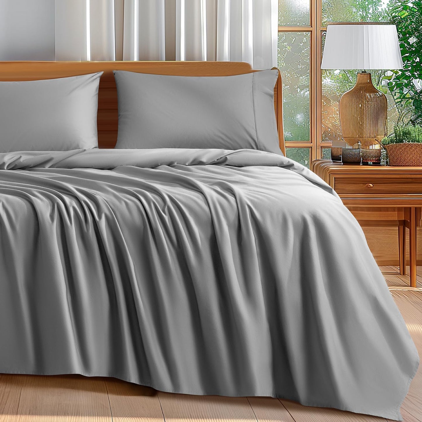 Luxury Egyptian Cotton Queen Size Sheets Set for Ultimate Comfort
