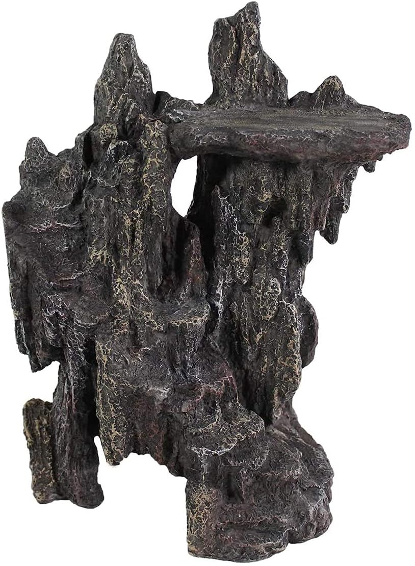 Penn-Plax Reptology Shale Step Ledge Cave Hideout for Pets