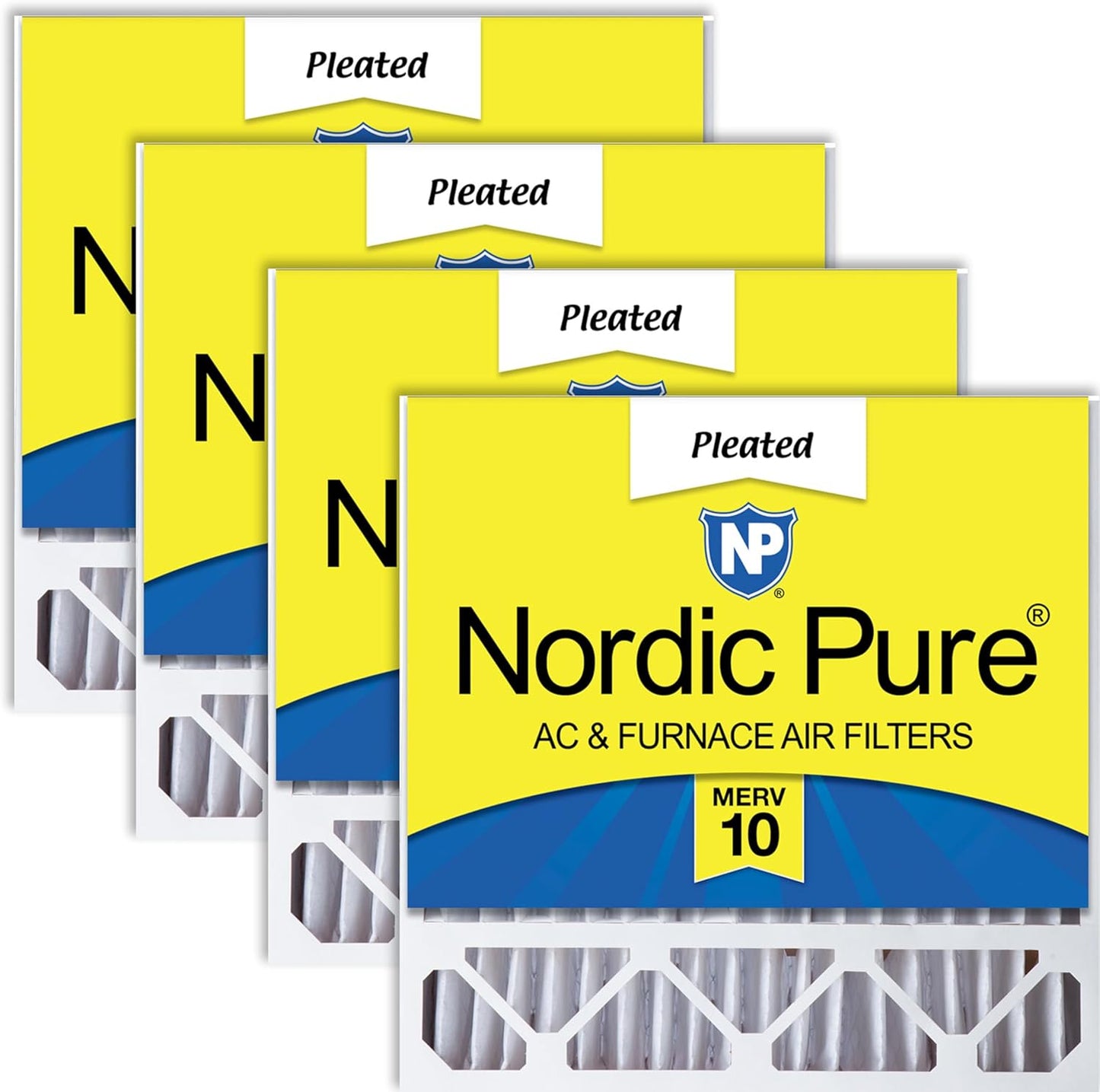 Nordic Pure 20x20x5 MERV 10 Air Filters for Clean Air