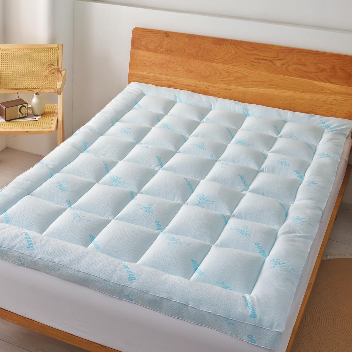 Cooling Bamboo Mattress Topper King Size for Ultimate Comfort