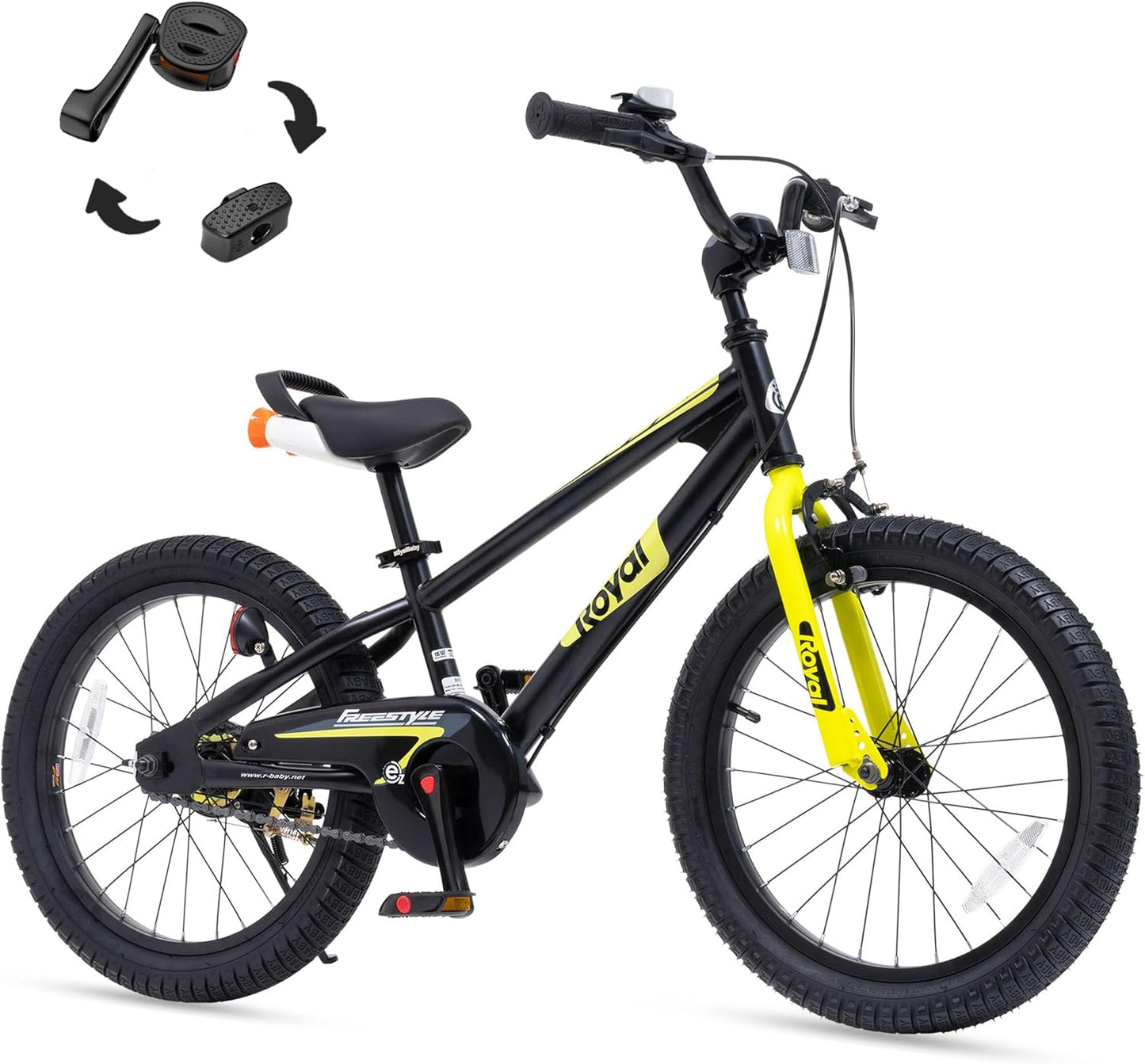 RoyalBaby Kids Bike EZ Balance to Pedal for Ages 3-10 Years