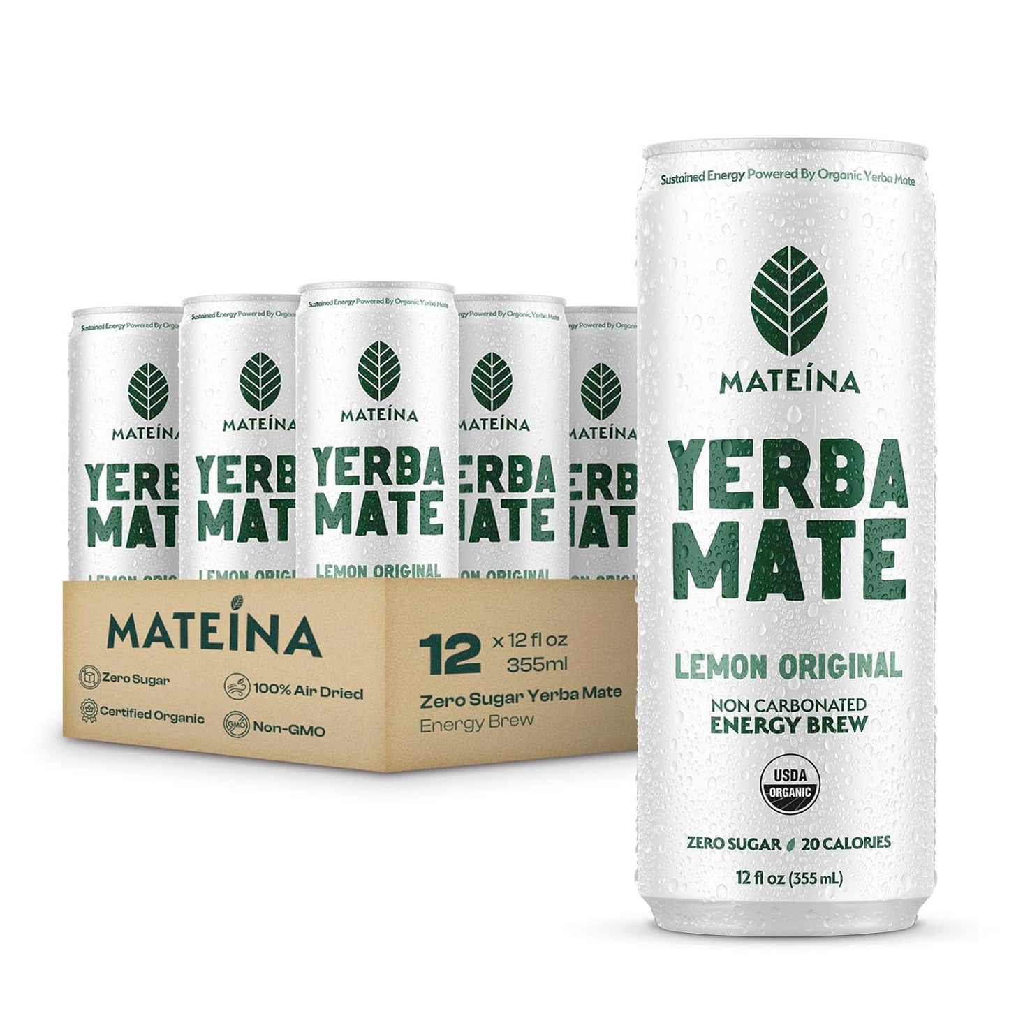 Mateina Yerba Mate Zero Sugar Energy Drink for Clean Energy