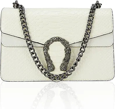Aiqudou Crossbody Bag - Luxury PU Leather Snake Print Purse