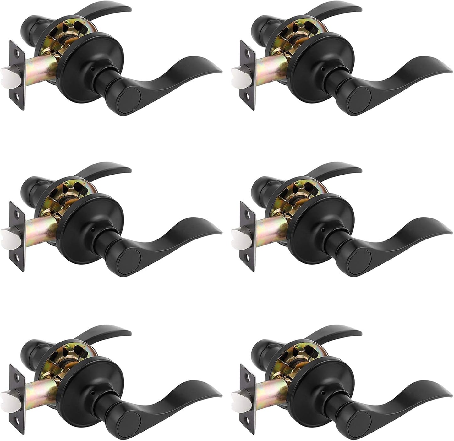 Gobrico 6 Pack Wave Passage Interior Door Lever Handles Review
