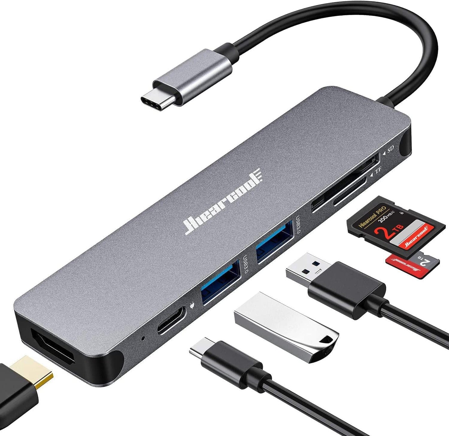 7-in-1 Hiearcool USB-C Hub: Maximize MacBook Pro Connectivity