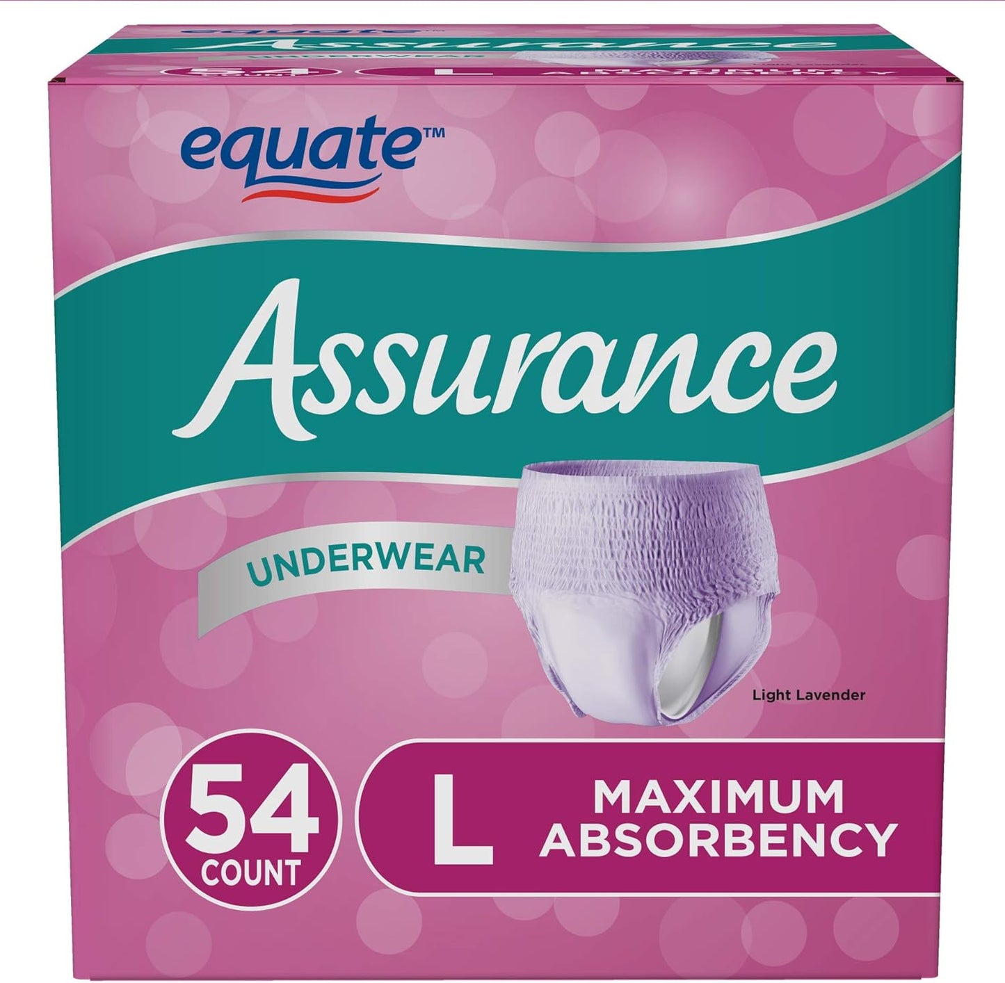 Assurance Women's Large 54ct - Maximum Protection