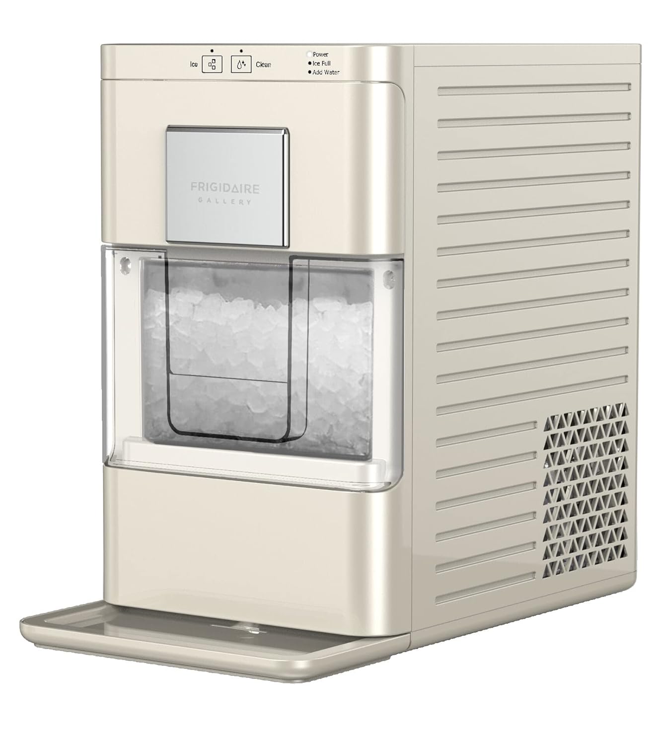 Frigidaire Sonic Ice Maker: 44 lbs. Capacity, Self-Cleaning, Transparent Window