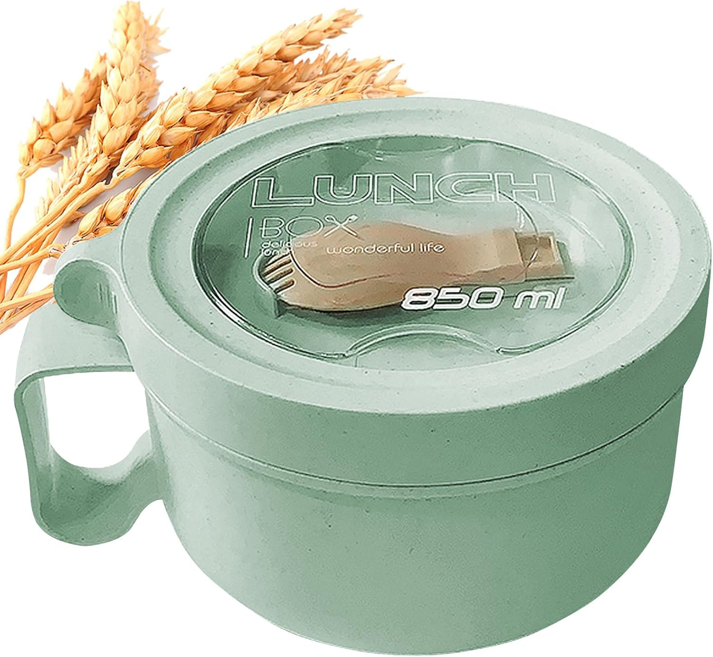 MUUBOOX Microwave Soup Mug Set - Easy-Grip Dorm Essential