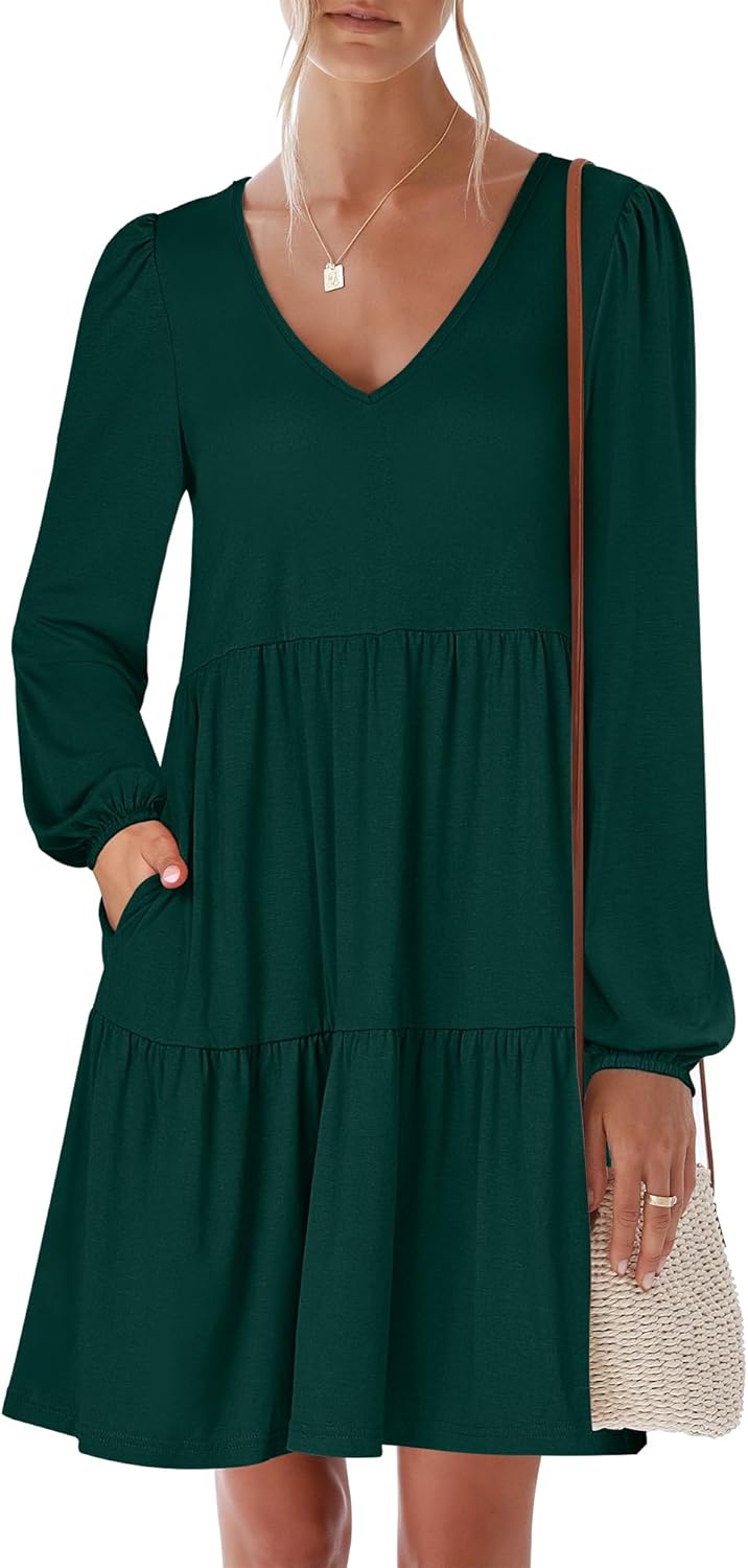 ANRABESS Womens Long Sleeve Dress for Casual Fall Outfits
