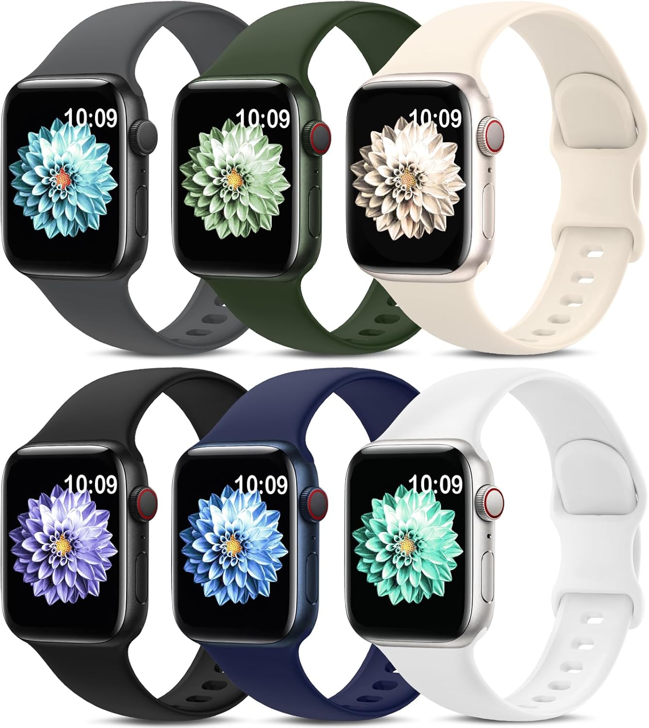 Waterproof Silicone Sport Bands for Apple Watch - AMSKY
