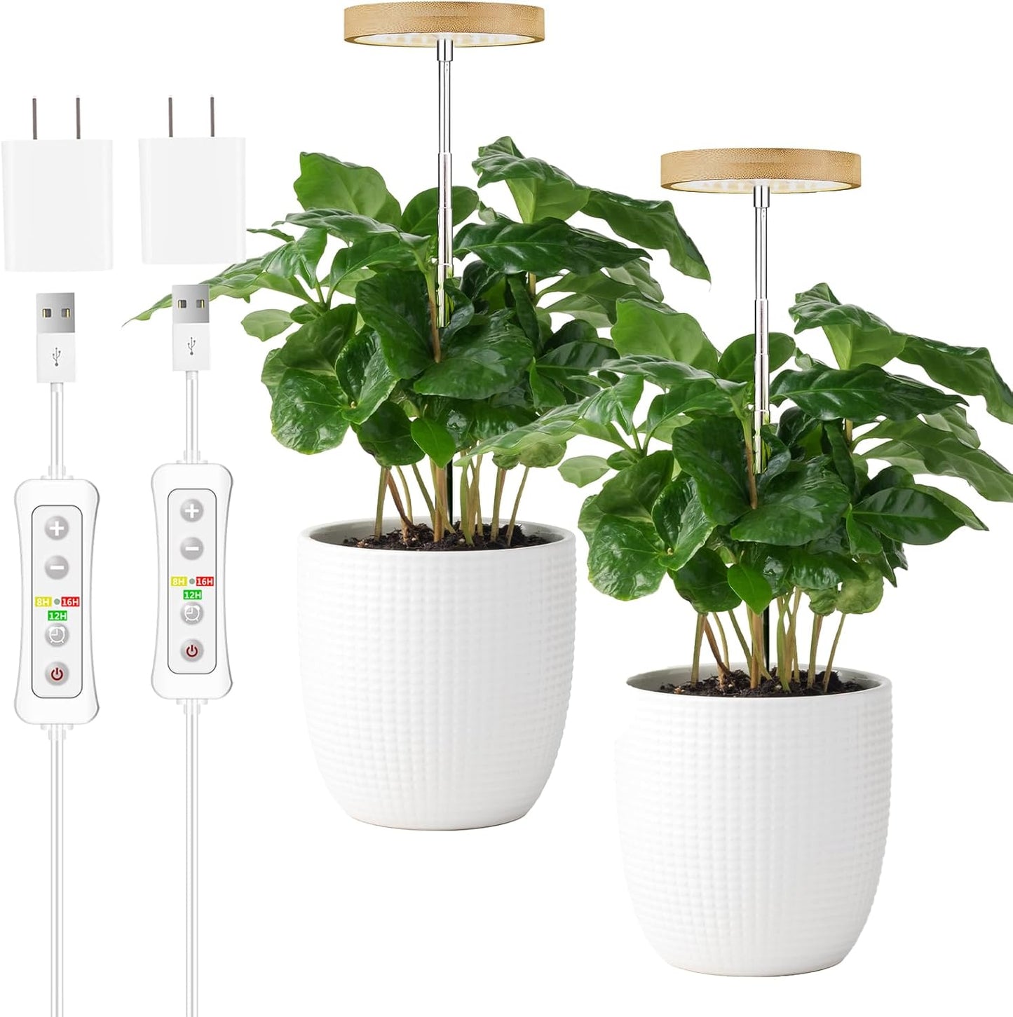 yadoker Plant Grow Light for Indoor Plants with Adjustable Height