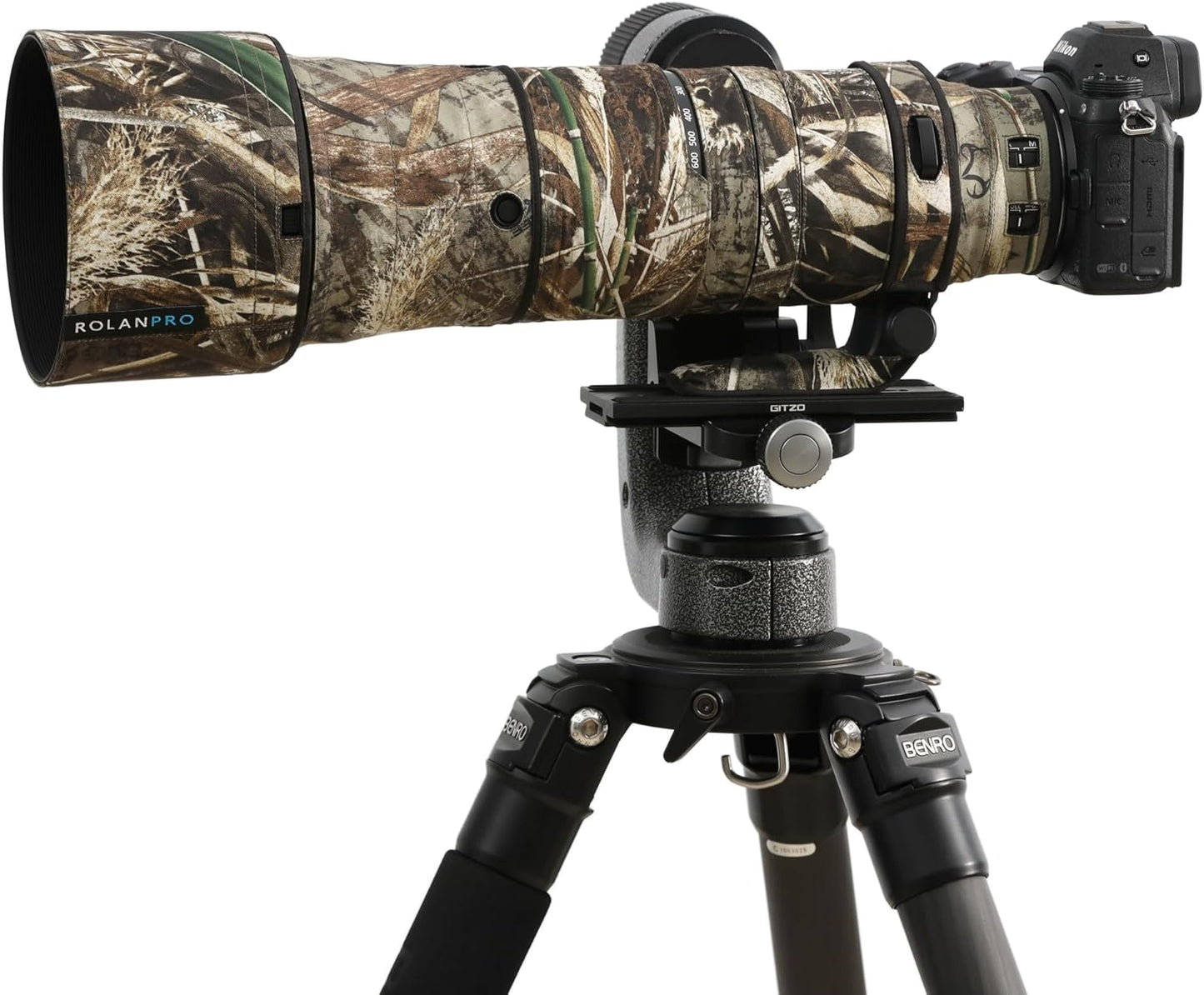 Rolanpro Waterproof Camouflage Cover for Nikon Z 180-600mm Lens