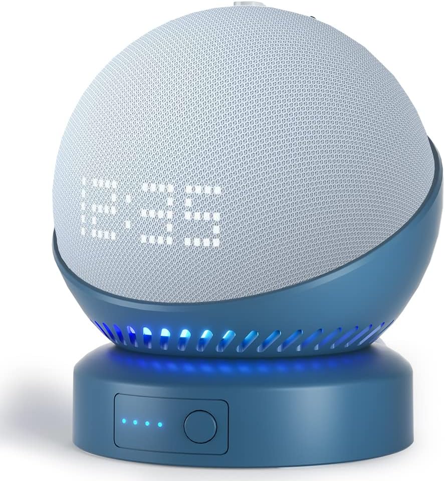 Battery Base for Echo Dot 5th Generation - Portable Stand Accessory