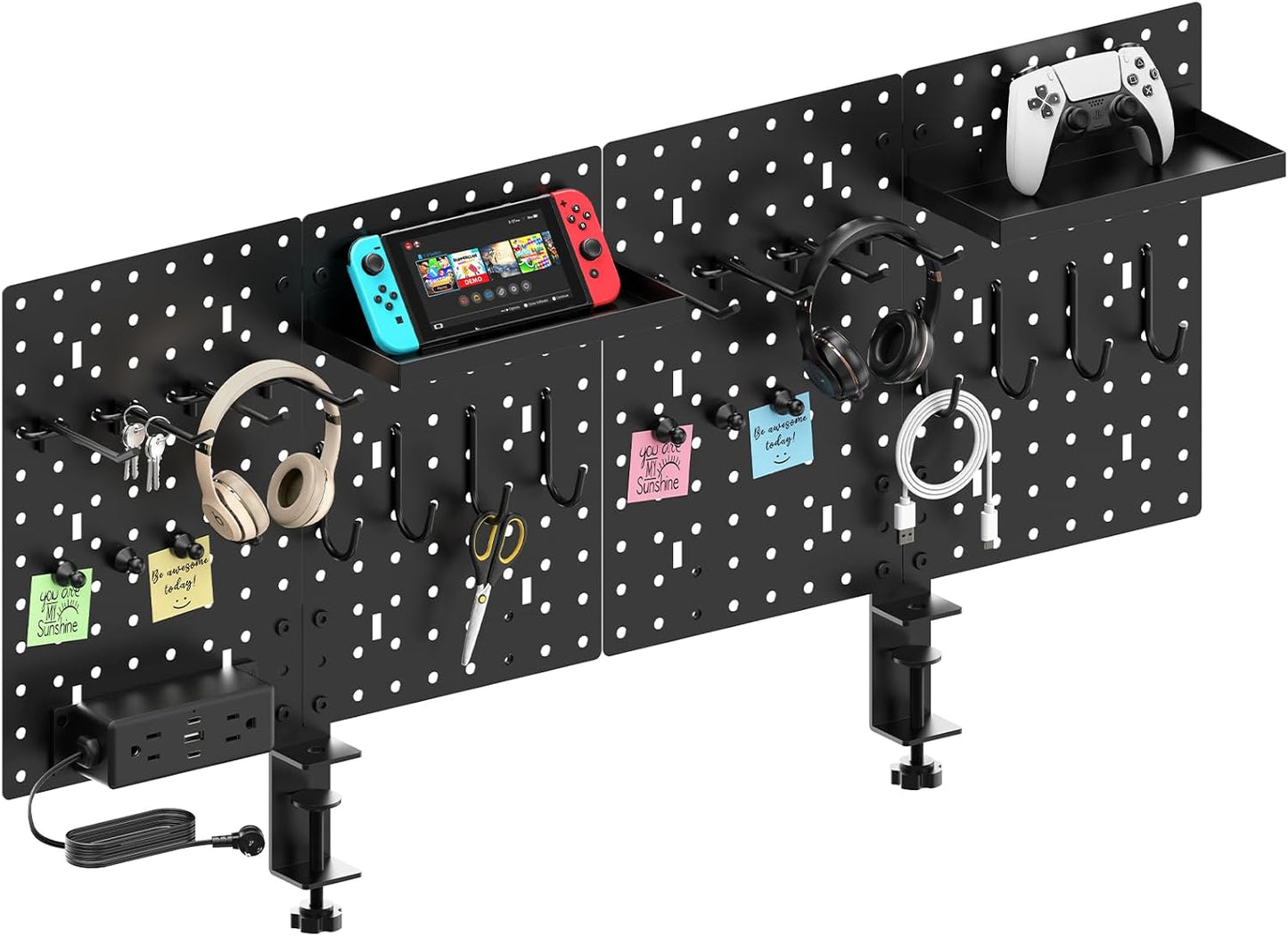 CCCEI Set Desk Organizer with Charging Station for Gamers