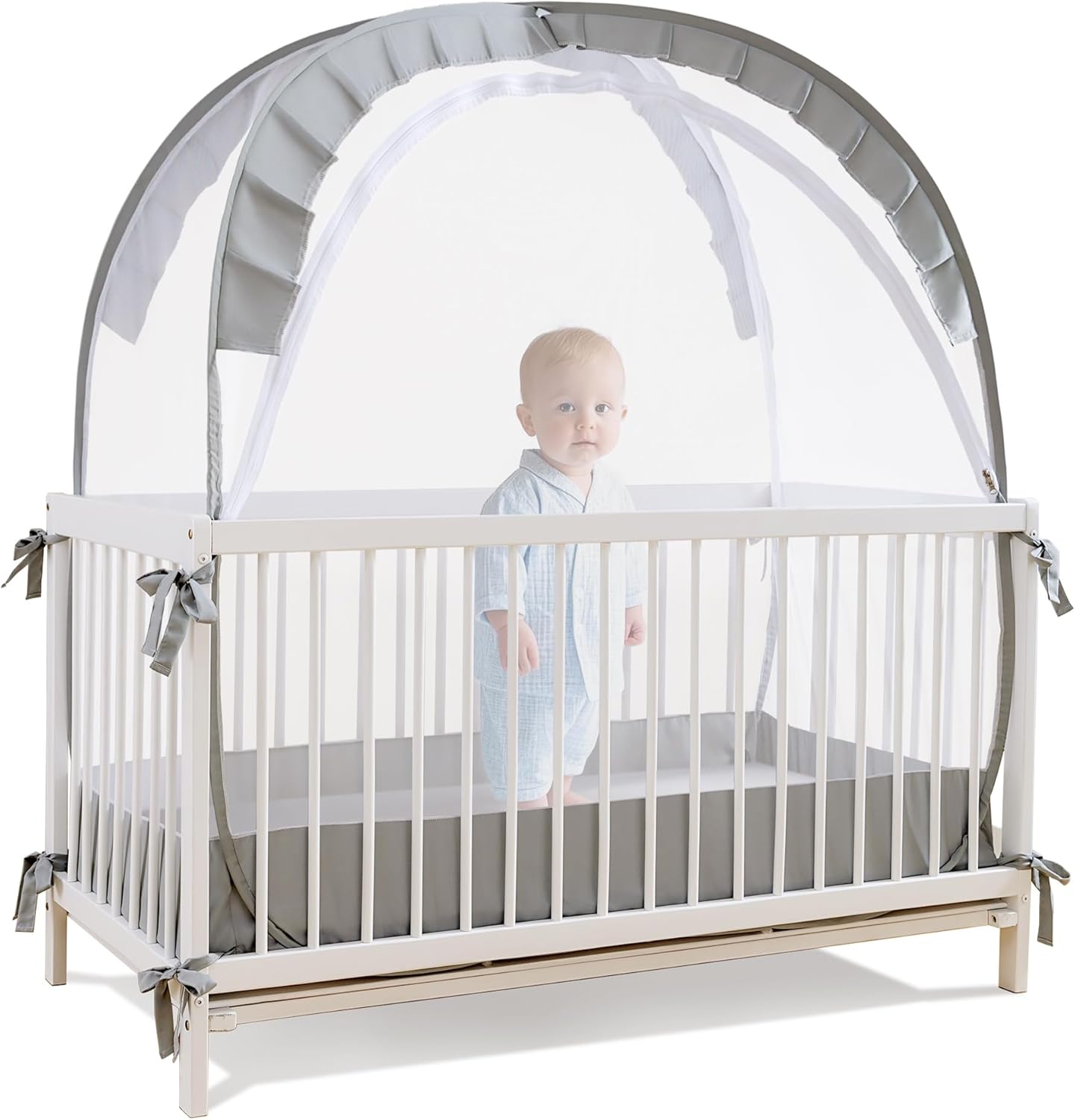 Lazyzzzz Baby Crib Tent for Safe Sleep and Easy Setup