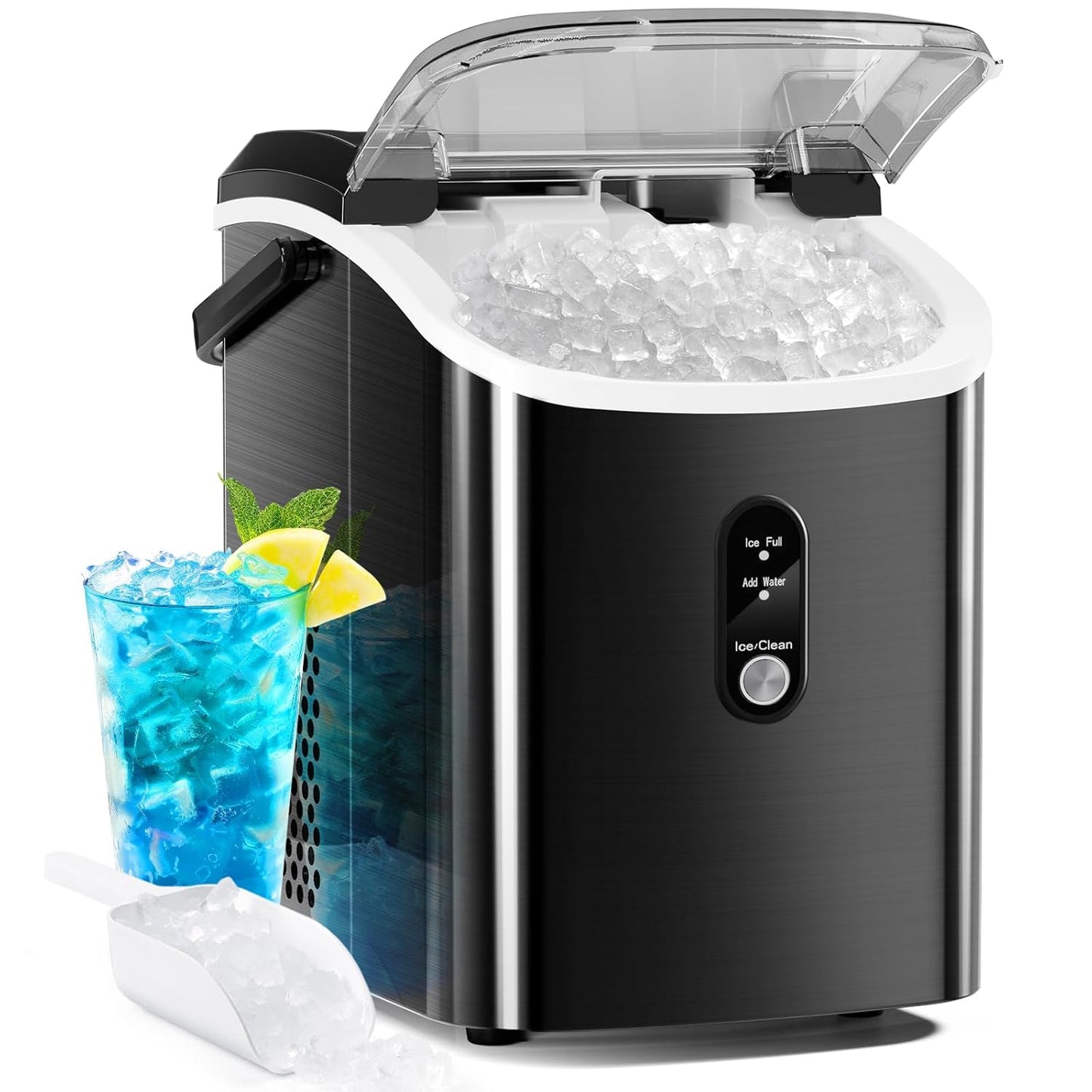 Antarctic Star Soft Chew Ice Maker, 34Lbs/24H, Portable & Self-Cleaning