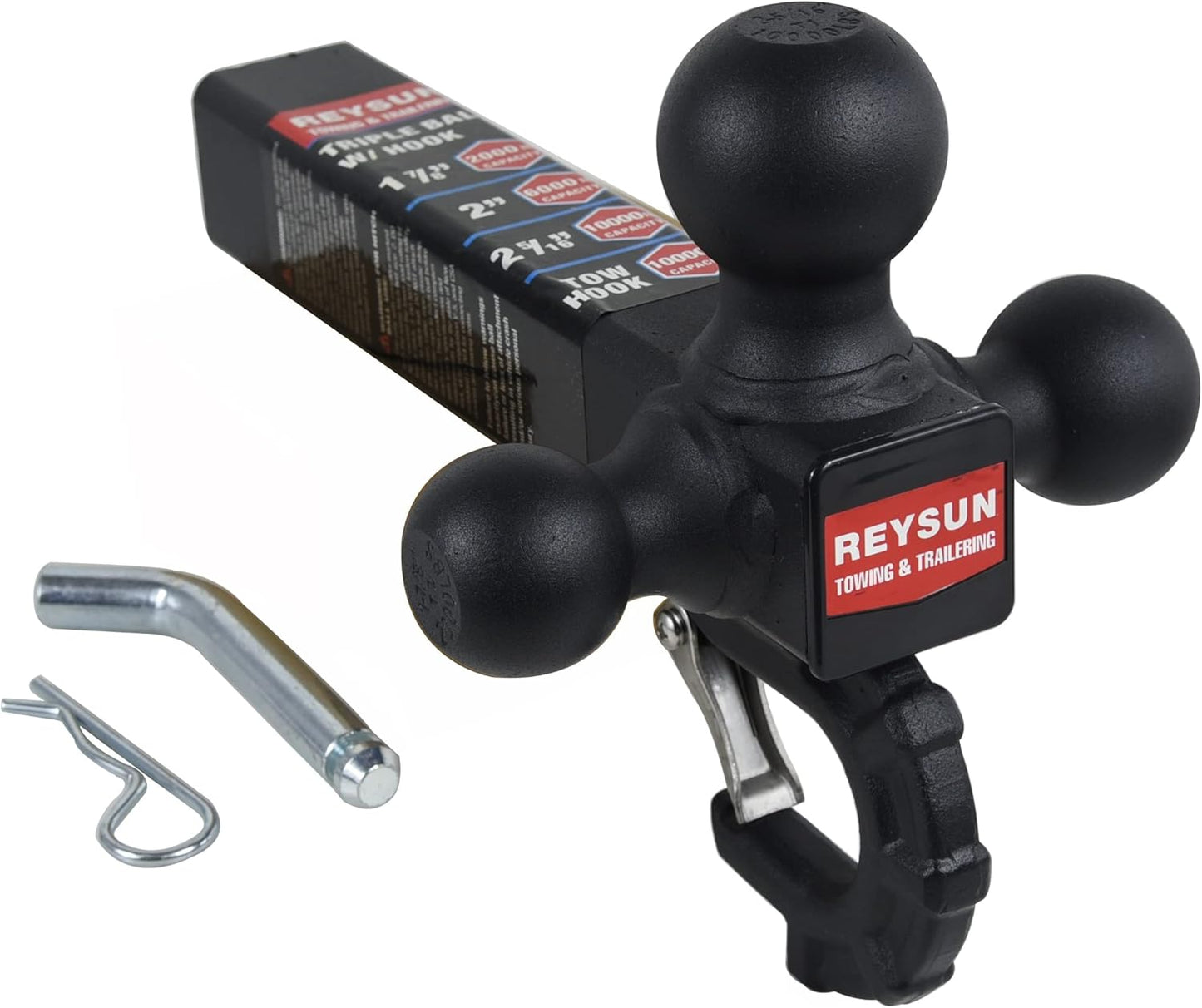 Patented Forged Trailer Hitch Tri-Ball Hitch with Hook Design