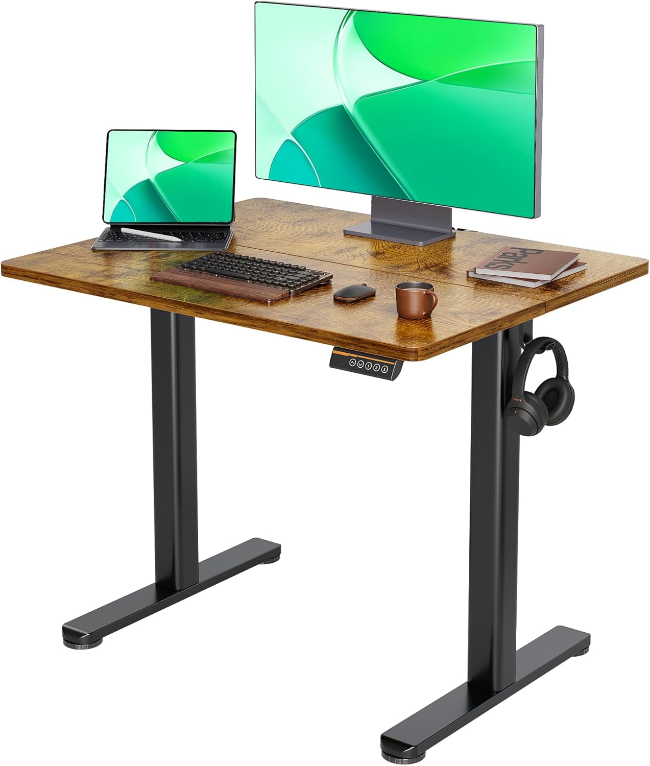 Claiks Electric Height Adjustable Stand Up Desk for Home Office