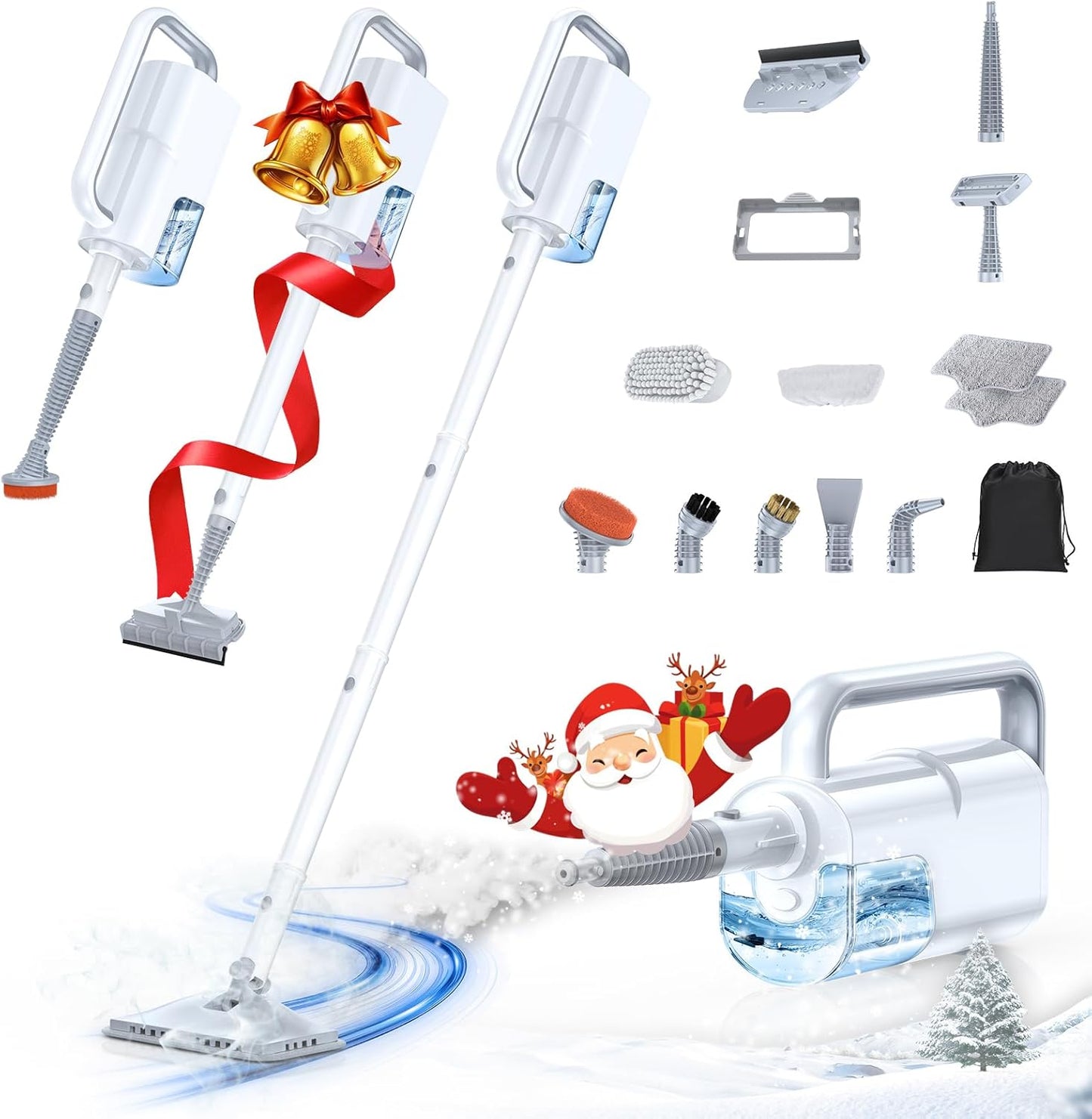 LABIGO 10-in-1 Steam Mop: Fast Heat-Up, Multi-Surface Cleaner