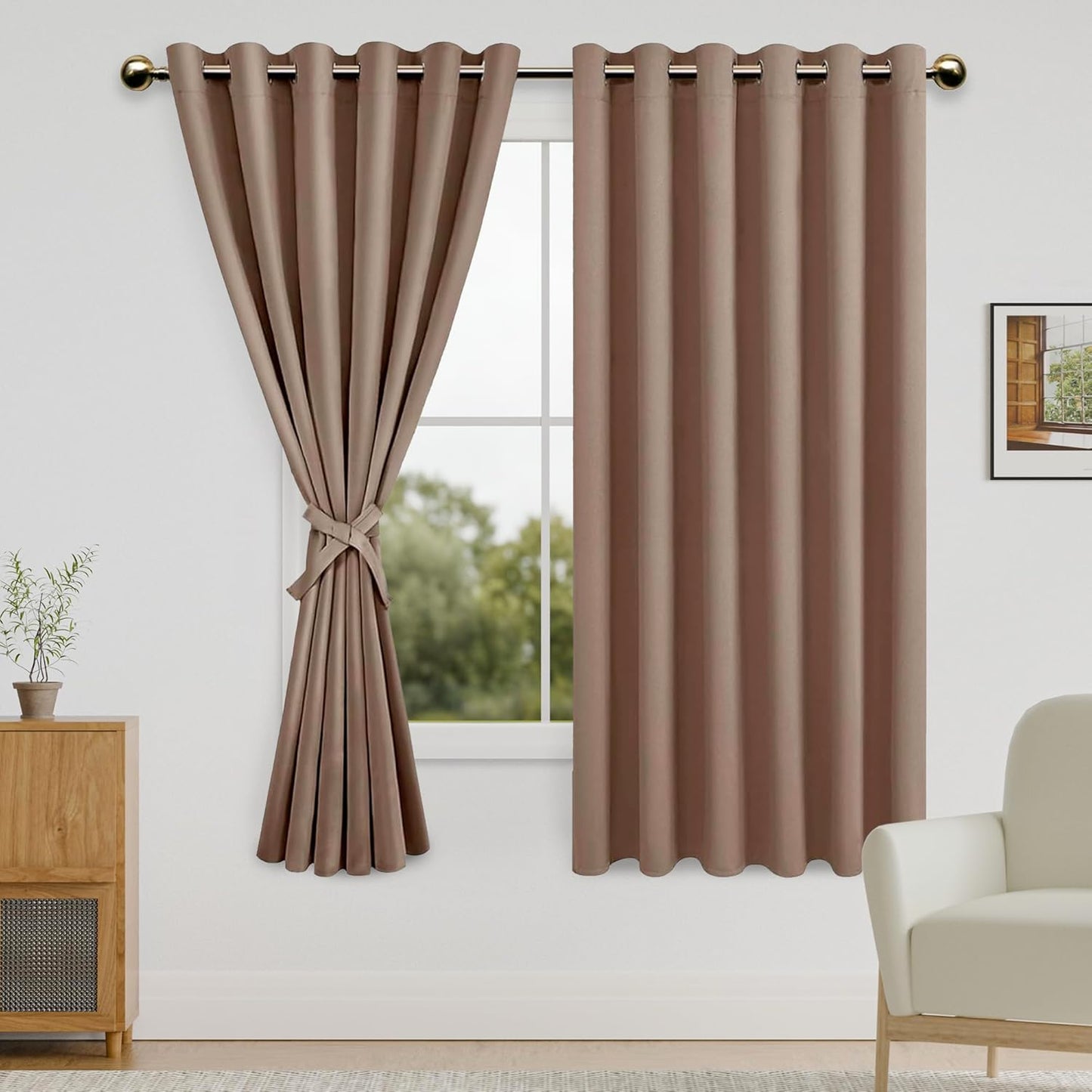 DWCN Blackout Curtains for Bedroom - Room Darkening Panels