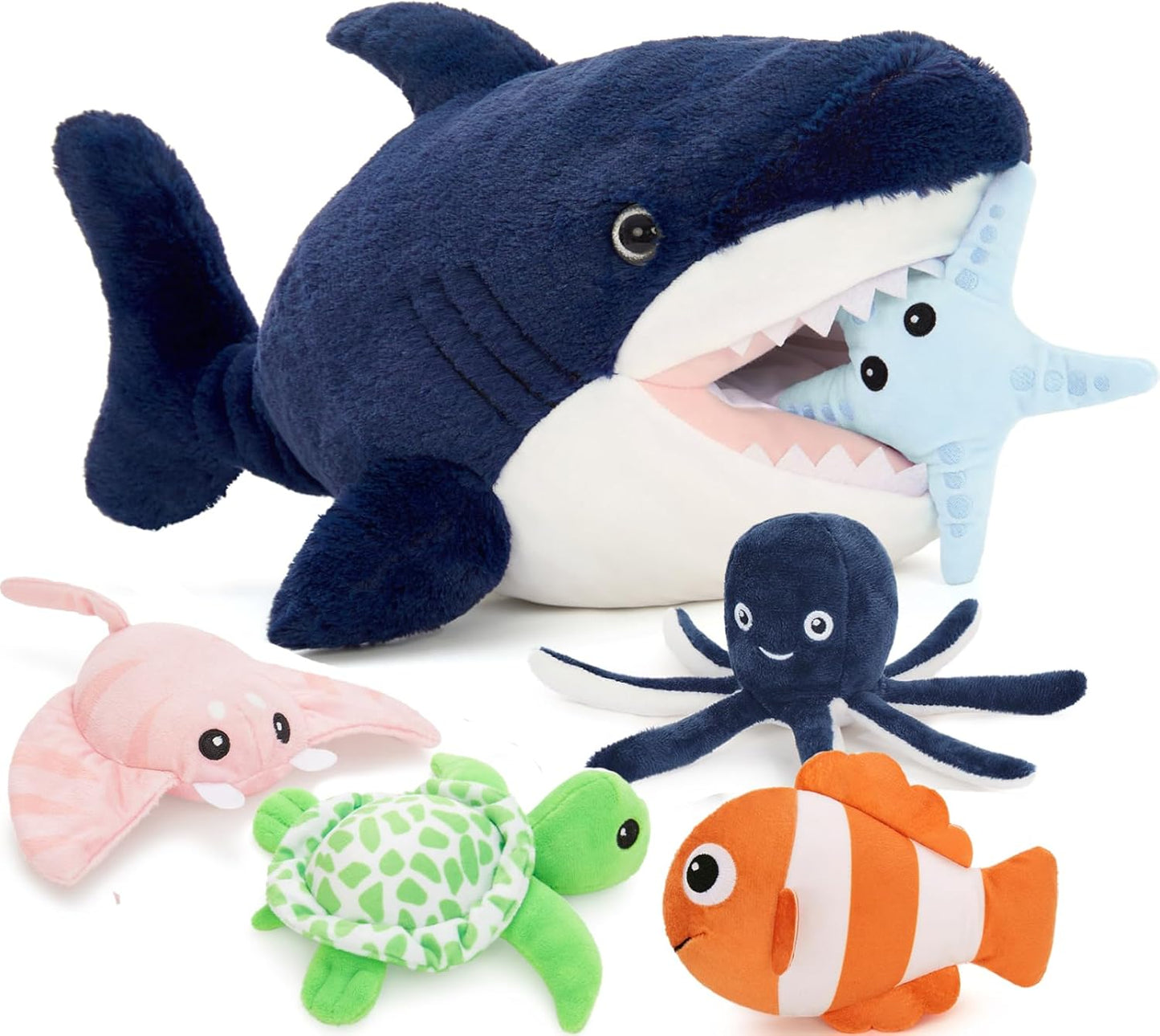 MaoGoLan 6 Pack Shark Stuffed Animals for Kids Fun