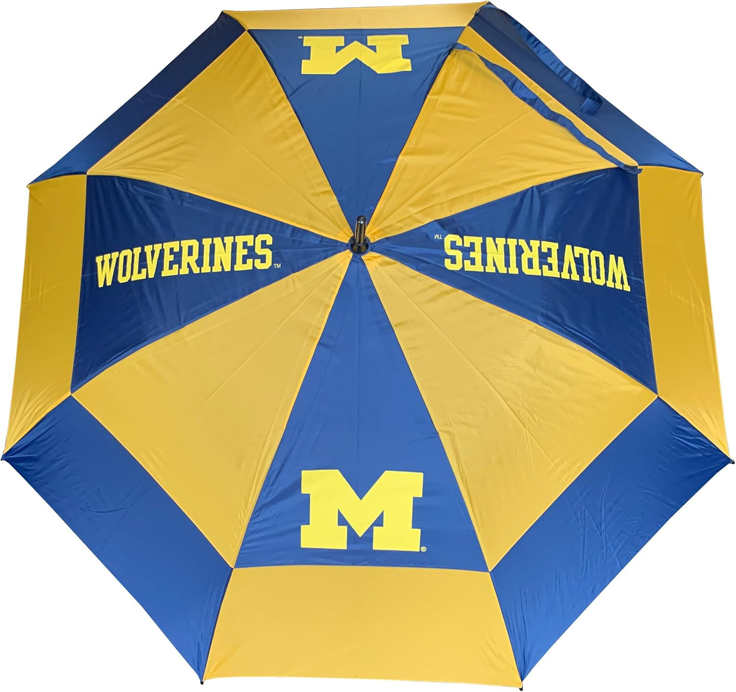 Team Golf 62 Inch Umbrella with Double Canopy Wind Protection