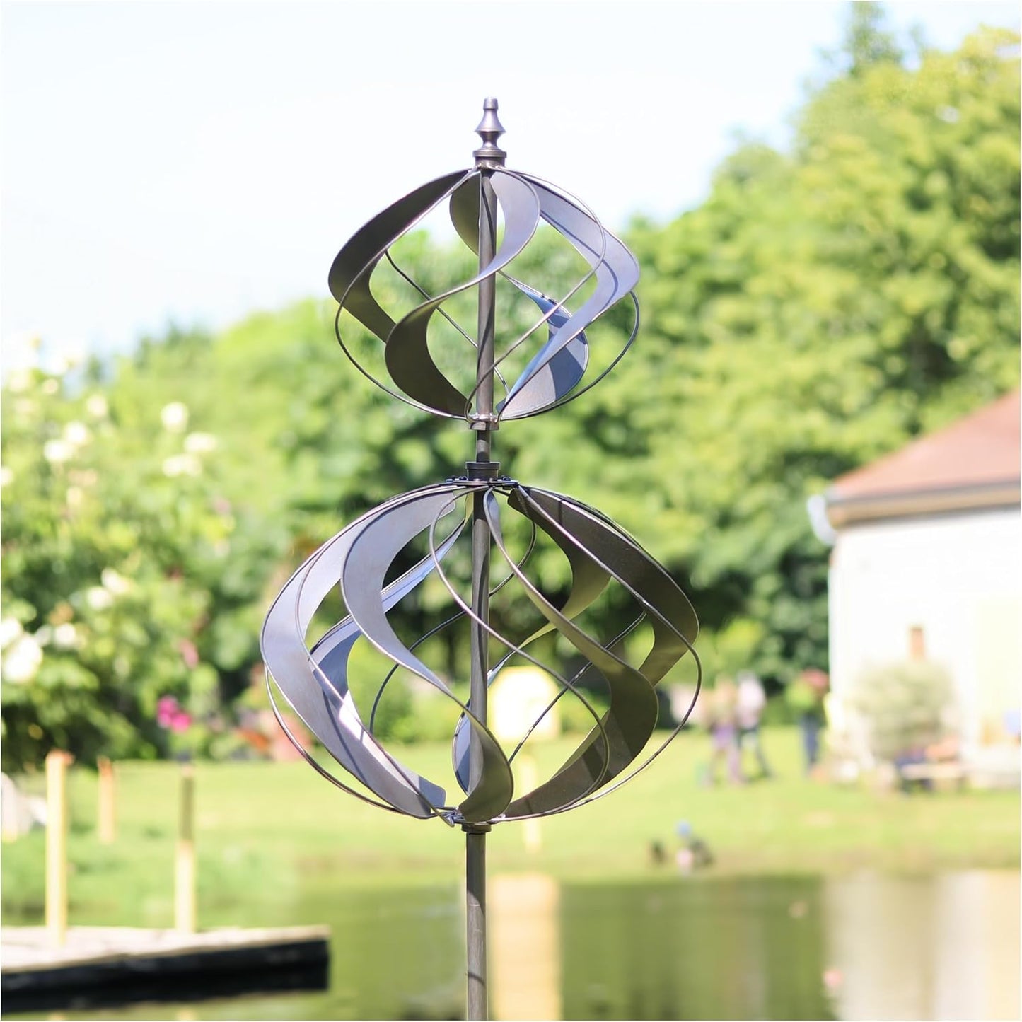LimeHill Wind Spinner for Yard - Large Metal Garden Decor