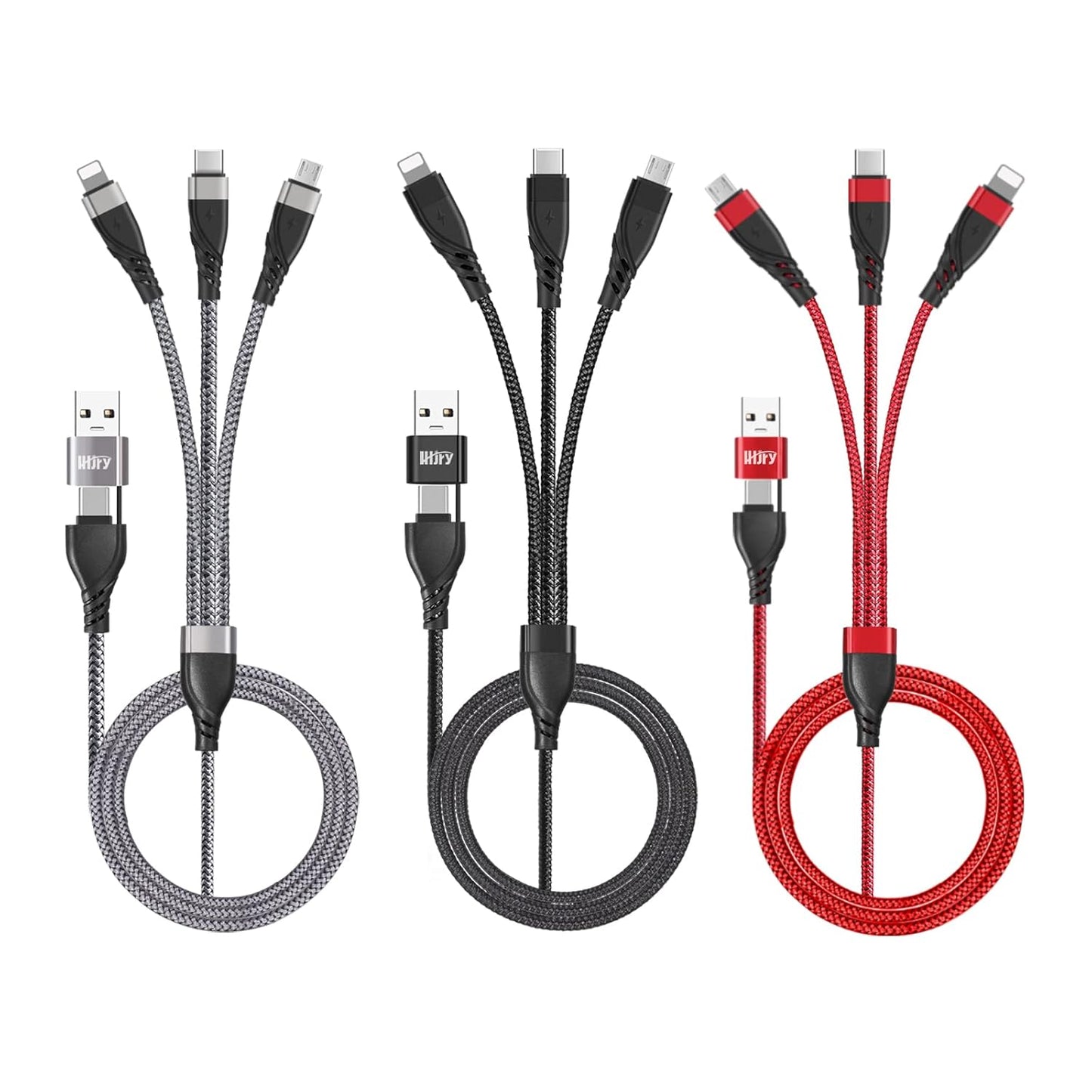 Universal 6-in-1 Multi Charging Cable Set - Fast Charge Any Device!
