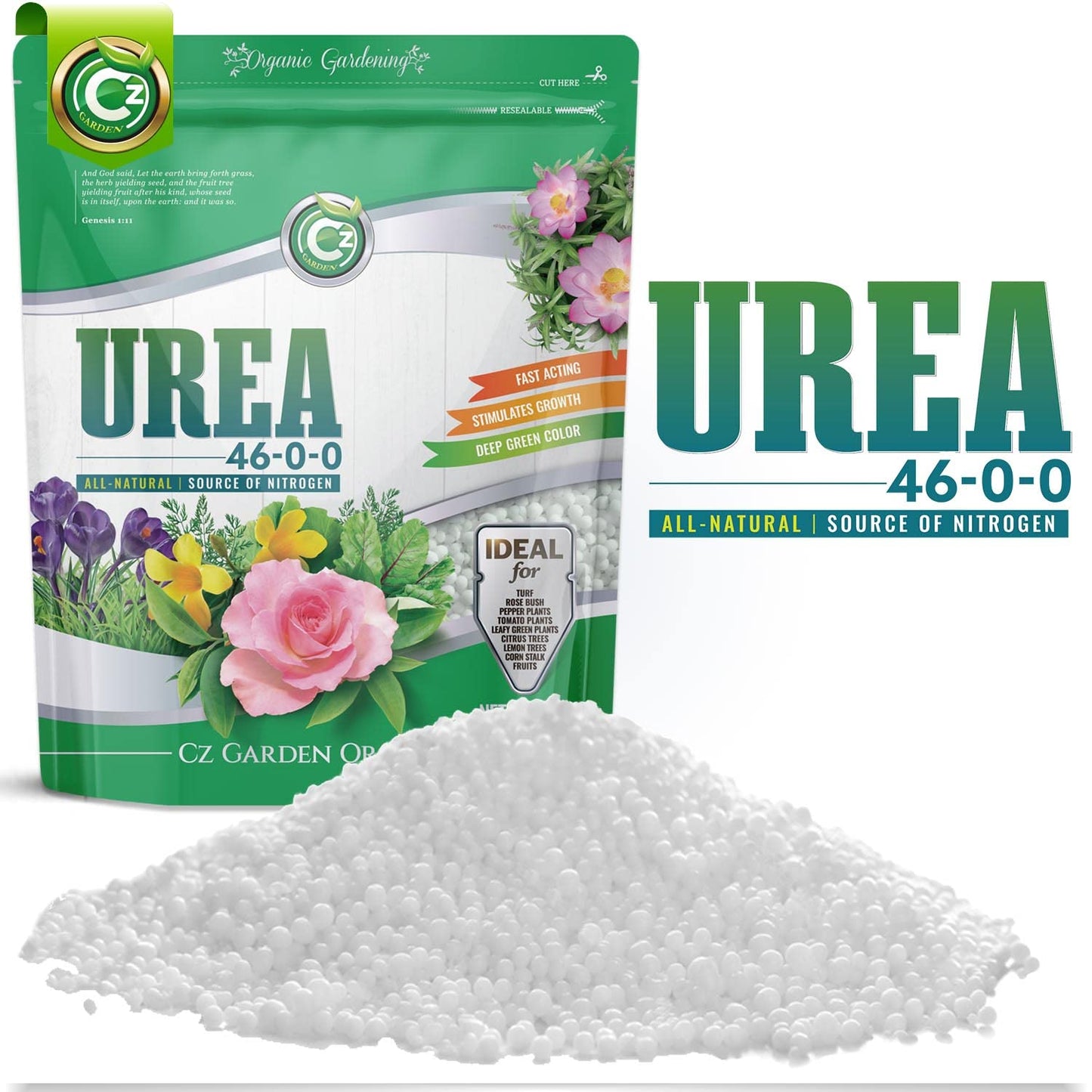 Urea Fertilizer 46-0-0 for Lush Growth in Indoor/Outdoor Gardens