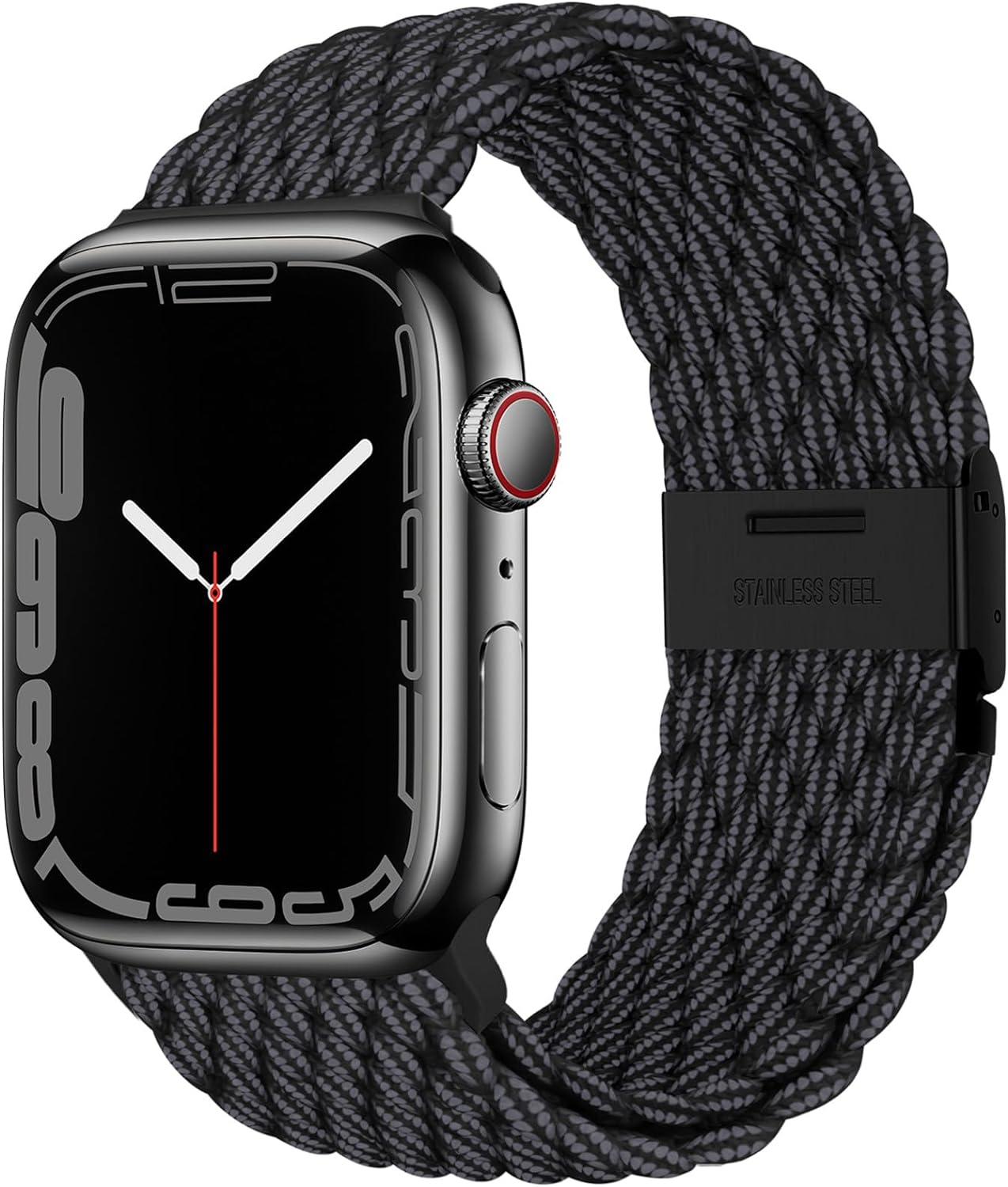 Stretchy Nylon Braided Solo Loop Band for Apple Watch