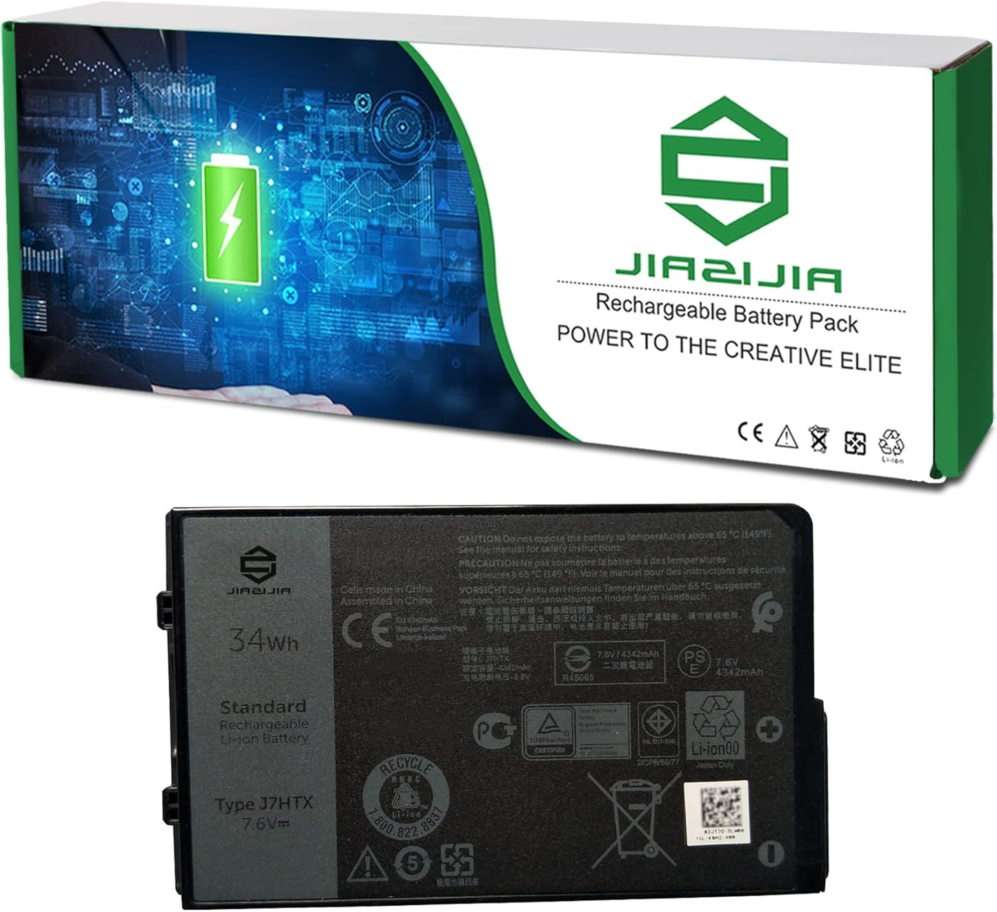 J7HTX Laptop Battery Replacement for Dell Latitude Rugged Tablets