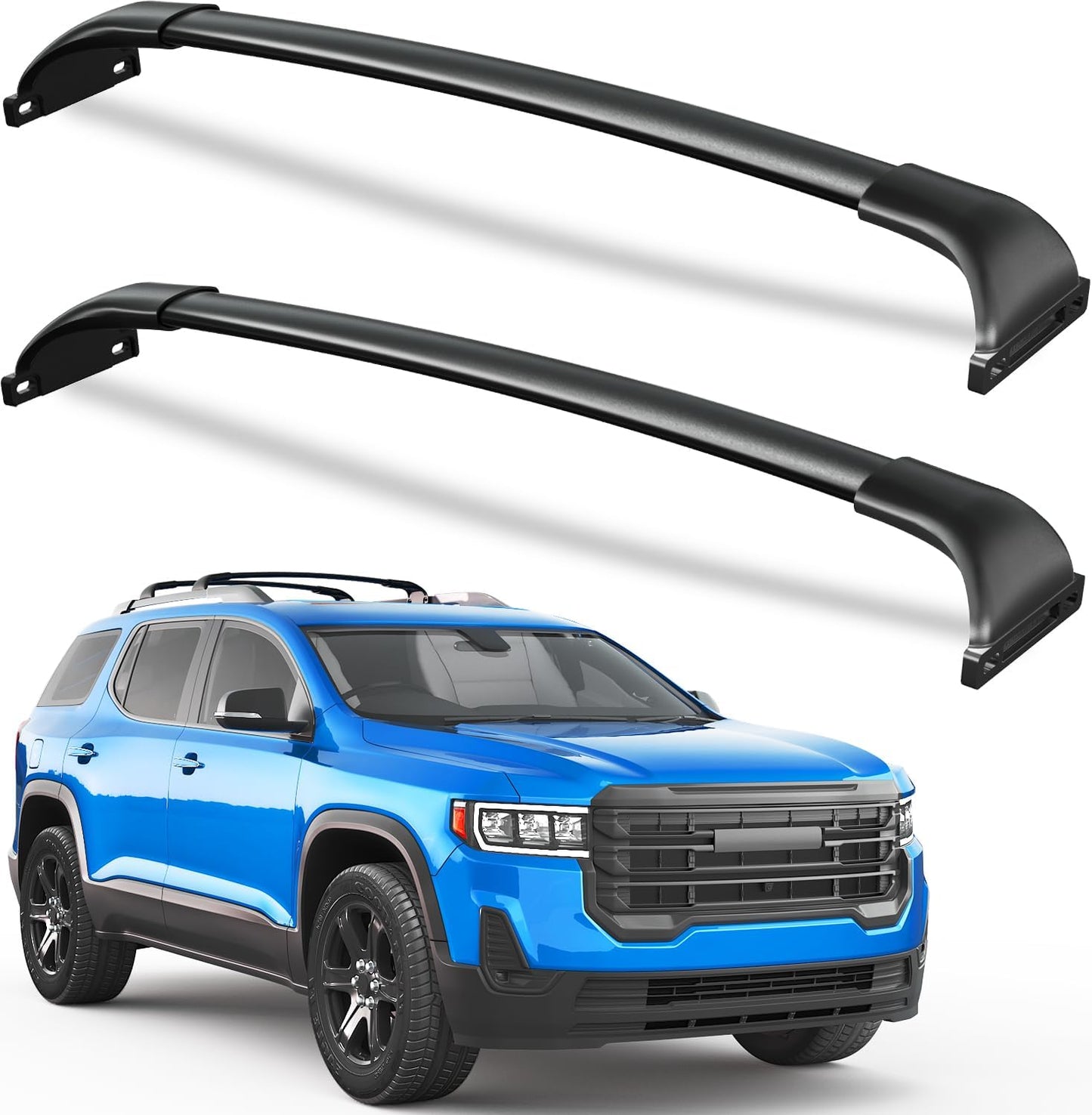 Roof Rack Cross Bars for GMC Acadia 2017-2023 with Raised Rails