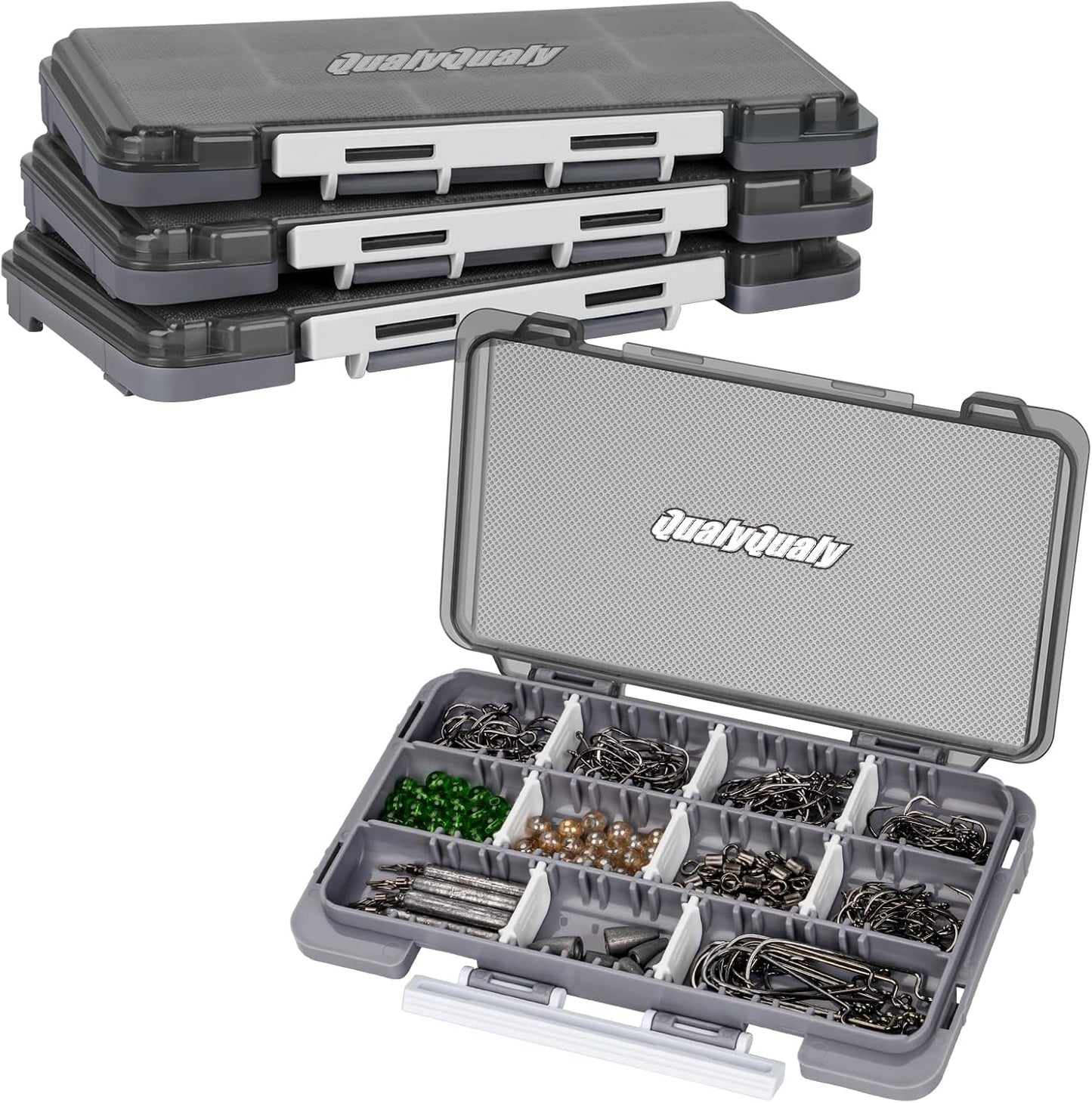 Compact Fishing Tackle Organizer Set - 4 Pack