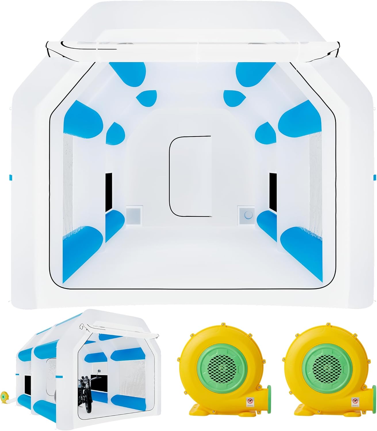 EROMMY 13x9.6 FT Inflatable Paint Booth - Portable with Air Filter