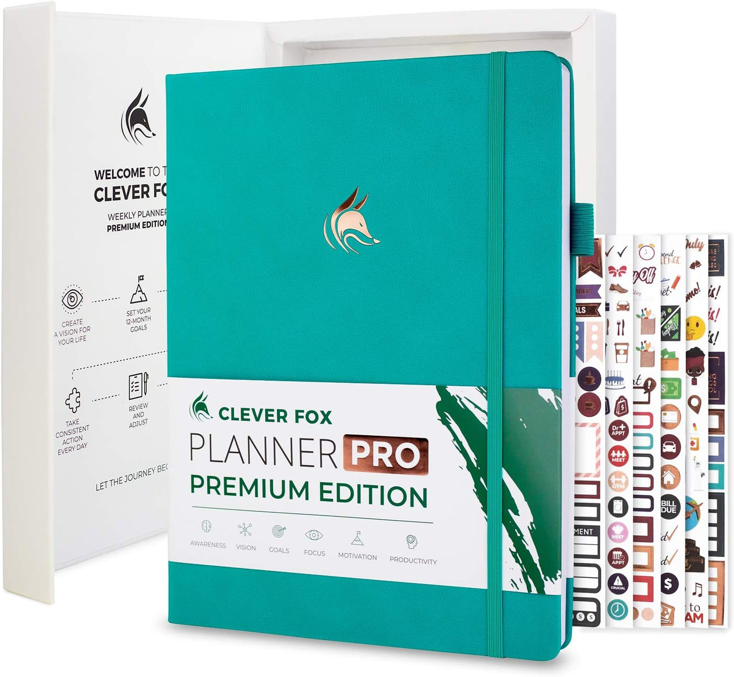 Clever Fox Planner Pro Premium A4 Weekly & Monthly Organizer
