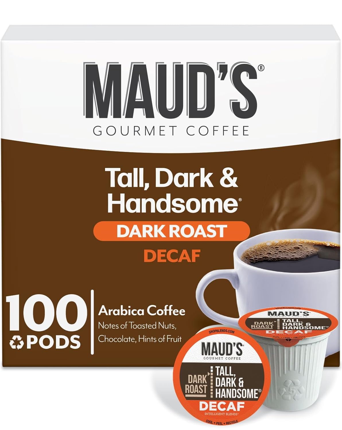 Maud's Decaf Dark Roast Coffee Pods for Keurig Machines
