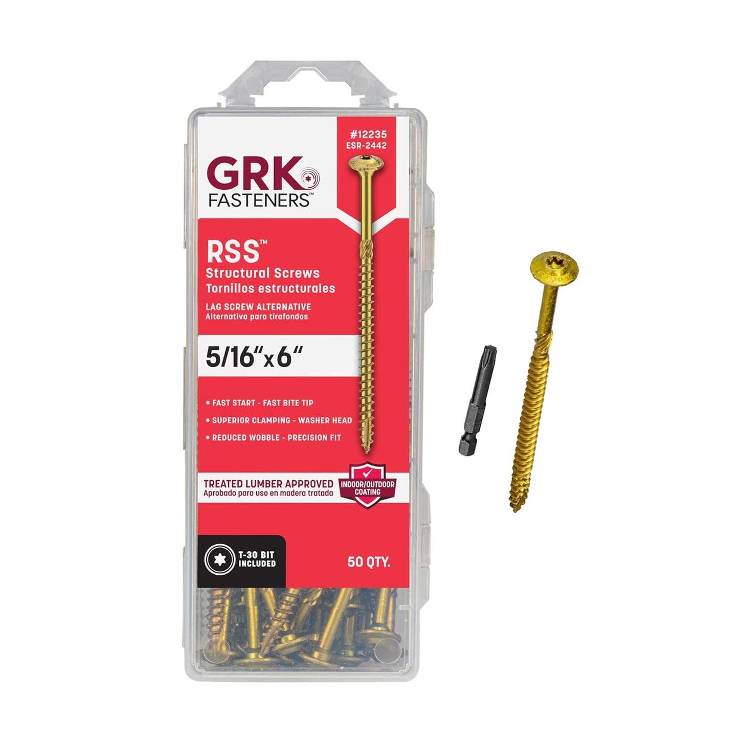 GRK 5/16 in x 6 in RSS Rugged Structural Screws for Wood