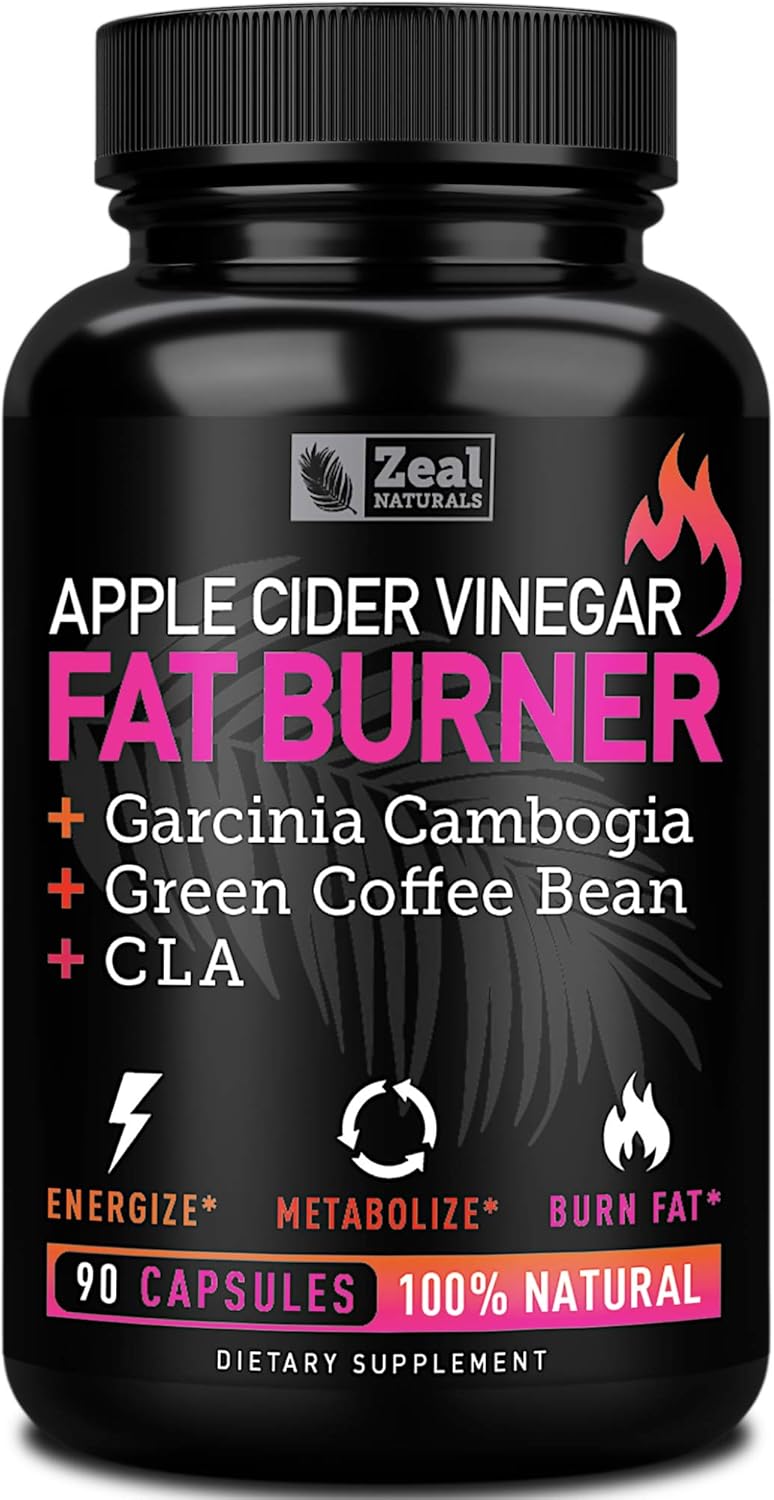 Zeal Naturals Apple Cider Vinegar Weight Management Pills - Boost Metabolism!