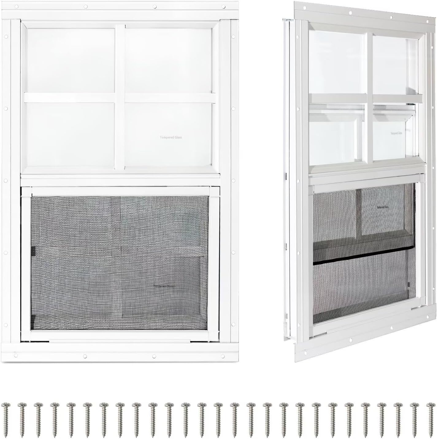 COLORPAPA 2 Pack Shed Windows for Ventilation and Light