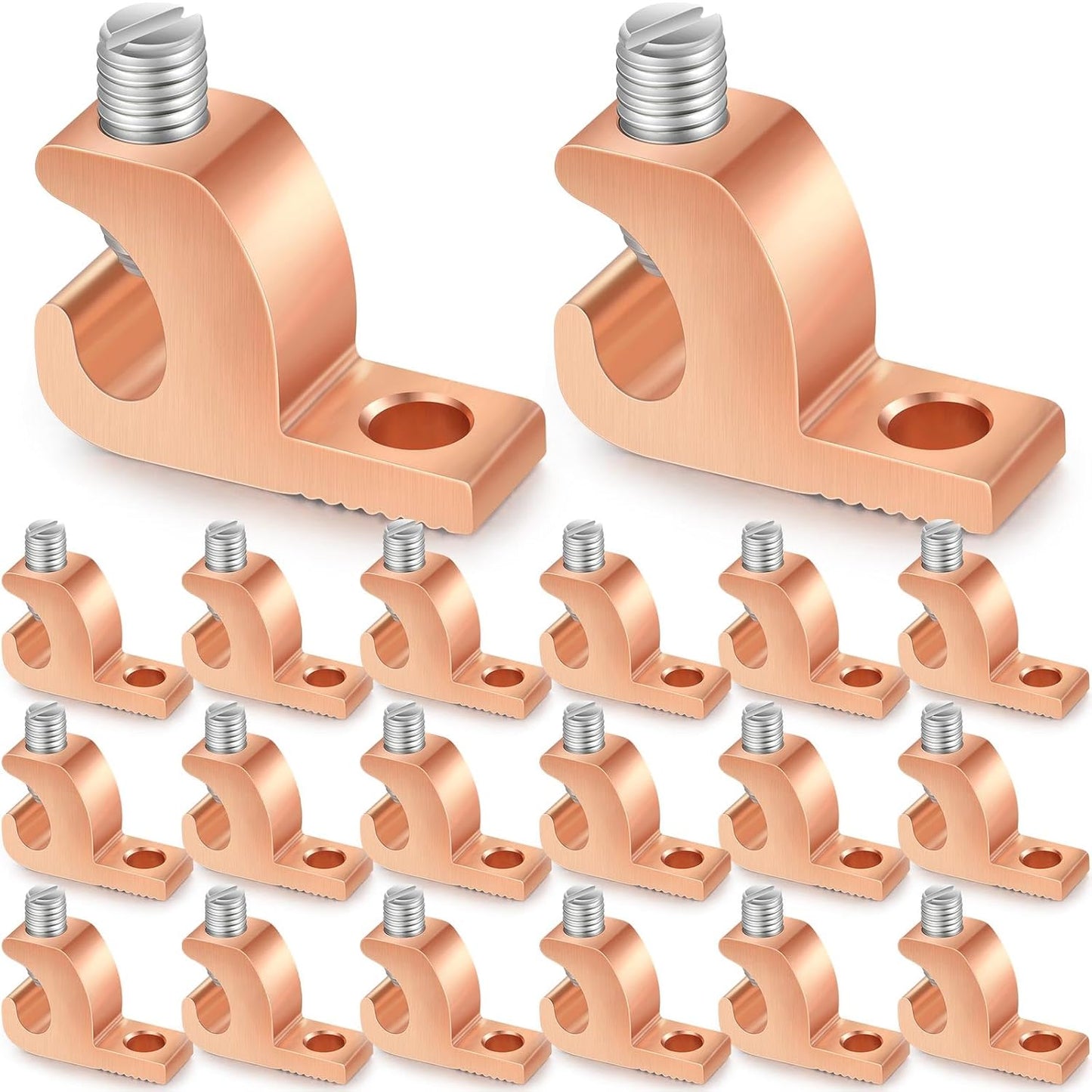 20 Pack Lay in Connector Copper Conductor for Pool Bonding