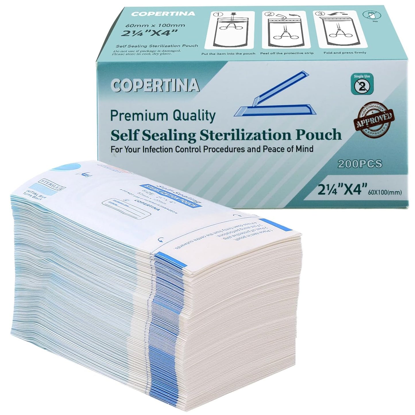 10000 Pcs Self Seal Sterilization Pouches for Dental Instruments