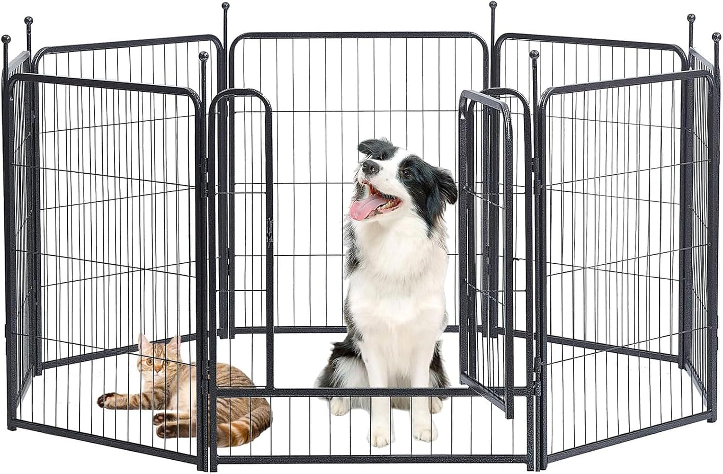 Heavy Duty Dog Playpen for Indoor and Outdoor Use, 32 Inch