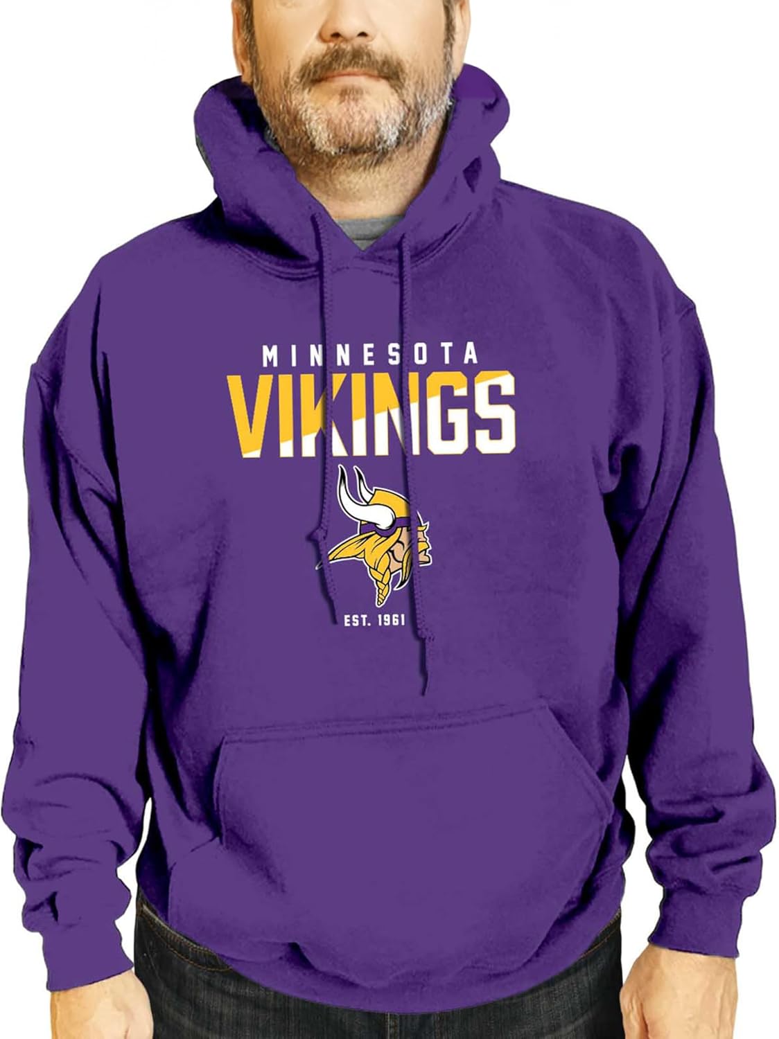 Diagonal Fade Fleece Hooded Sweatshirt for NFL Fans