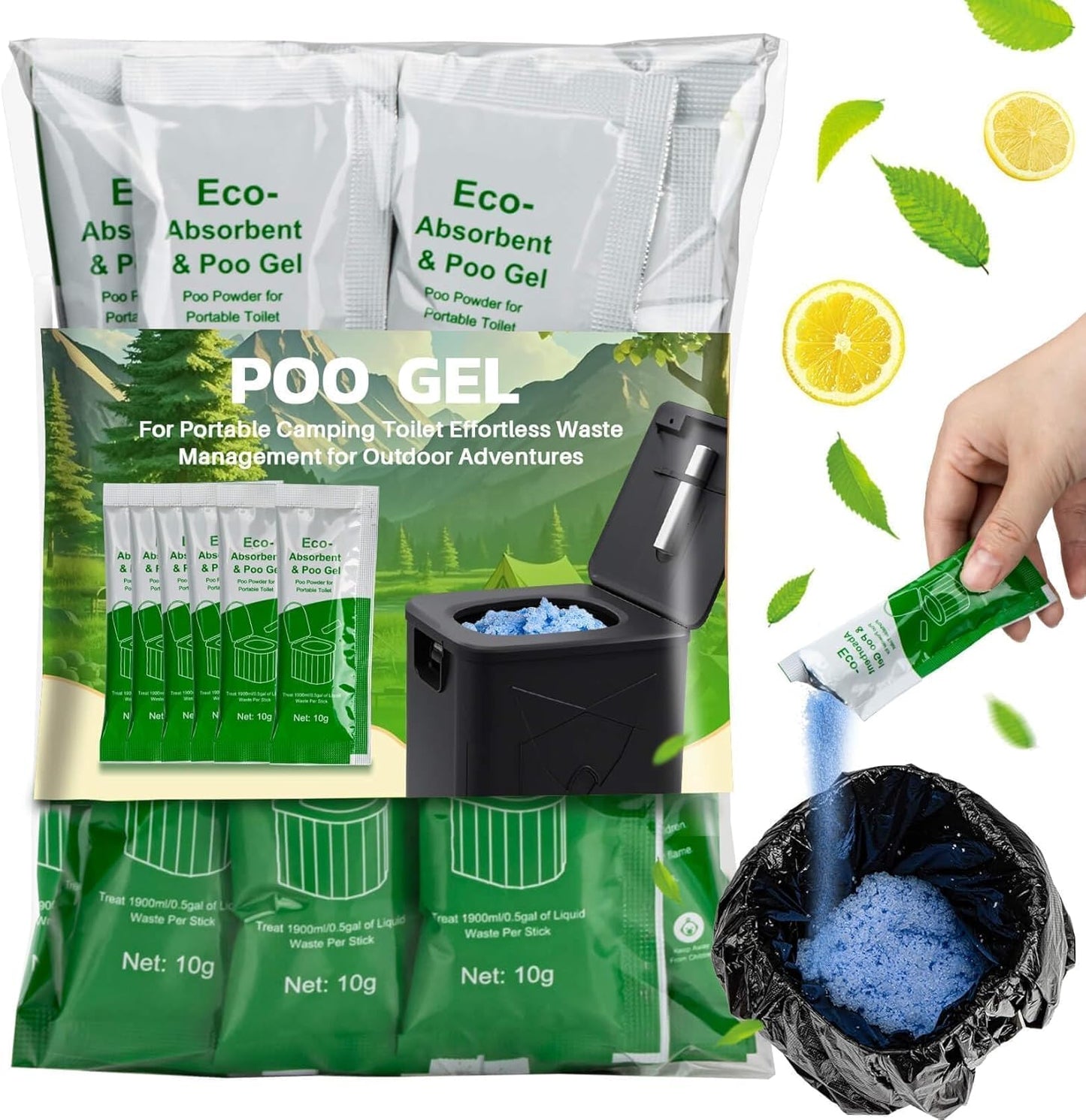RAINFLOW Lemon Eco Gel - 28 Packs